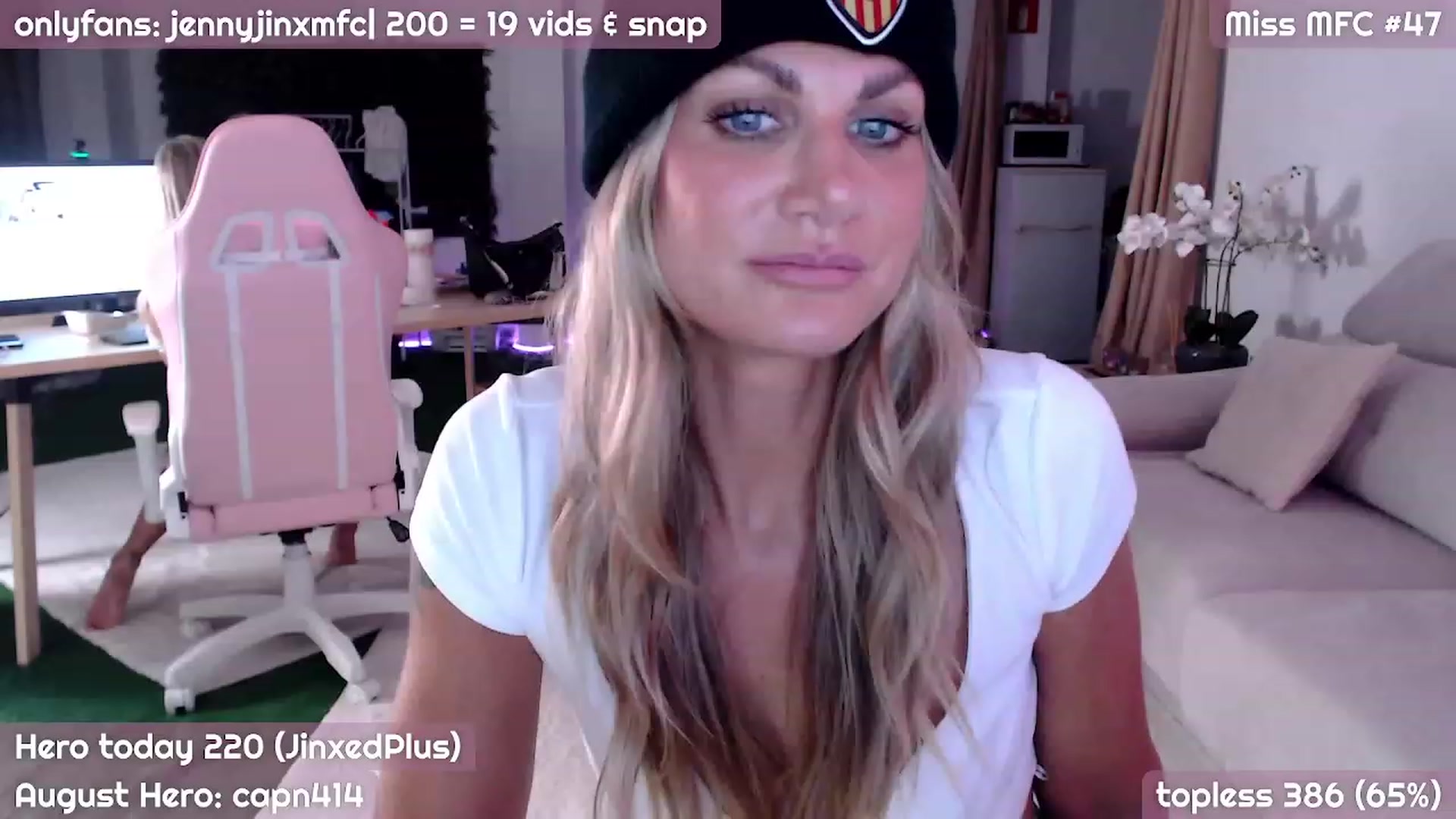Gallery image thumbnail from JennyJinx's myfreecams stream on, 08/31/2023, 22:03 image 11 of 20