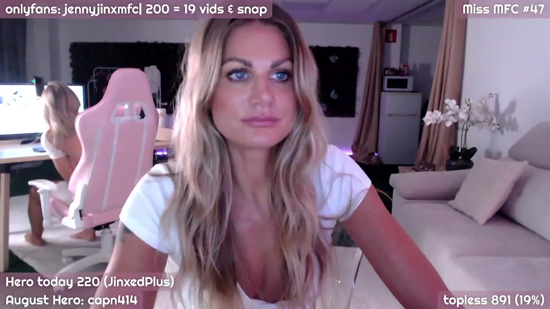 Gallery image thumbnail from JennyJinx's myfreecams stream on, 08/31/2023, 22:03 image 5 of 20