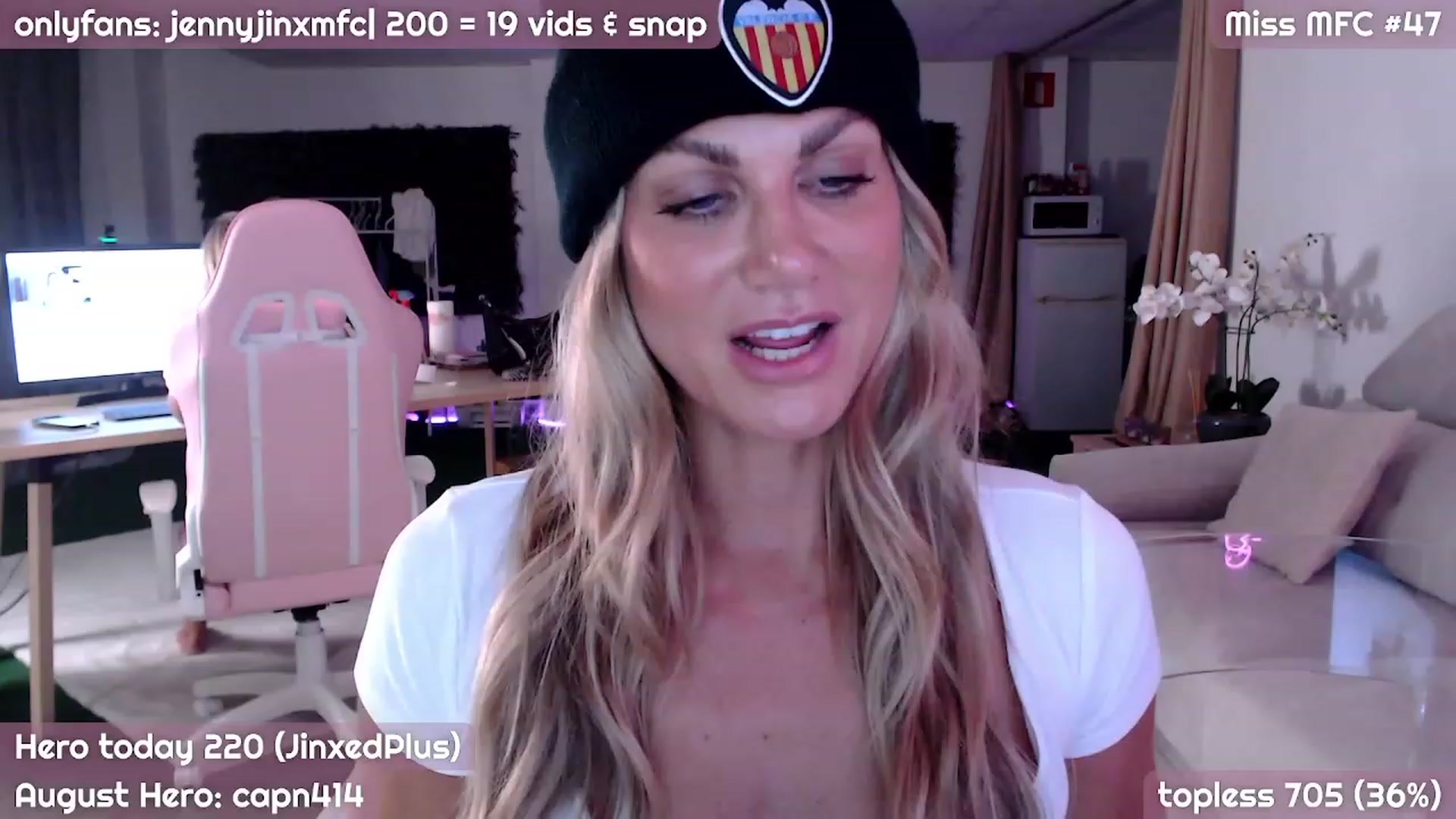 Gallery image thumbnail from JennyJinx's myfreecams stream on, 08/31/2023, 22:03 image 8 of 20