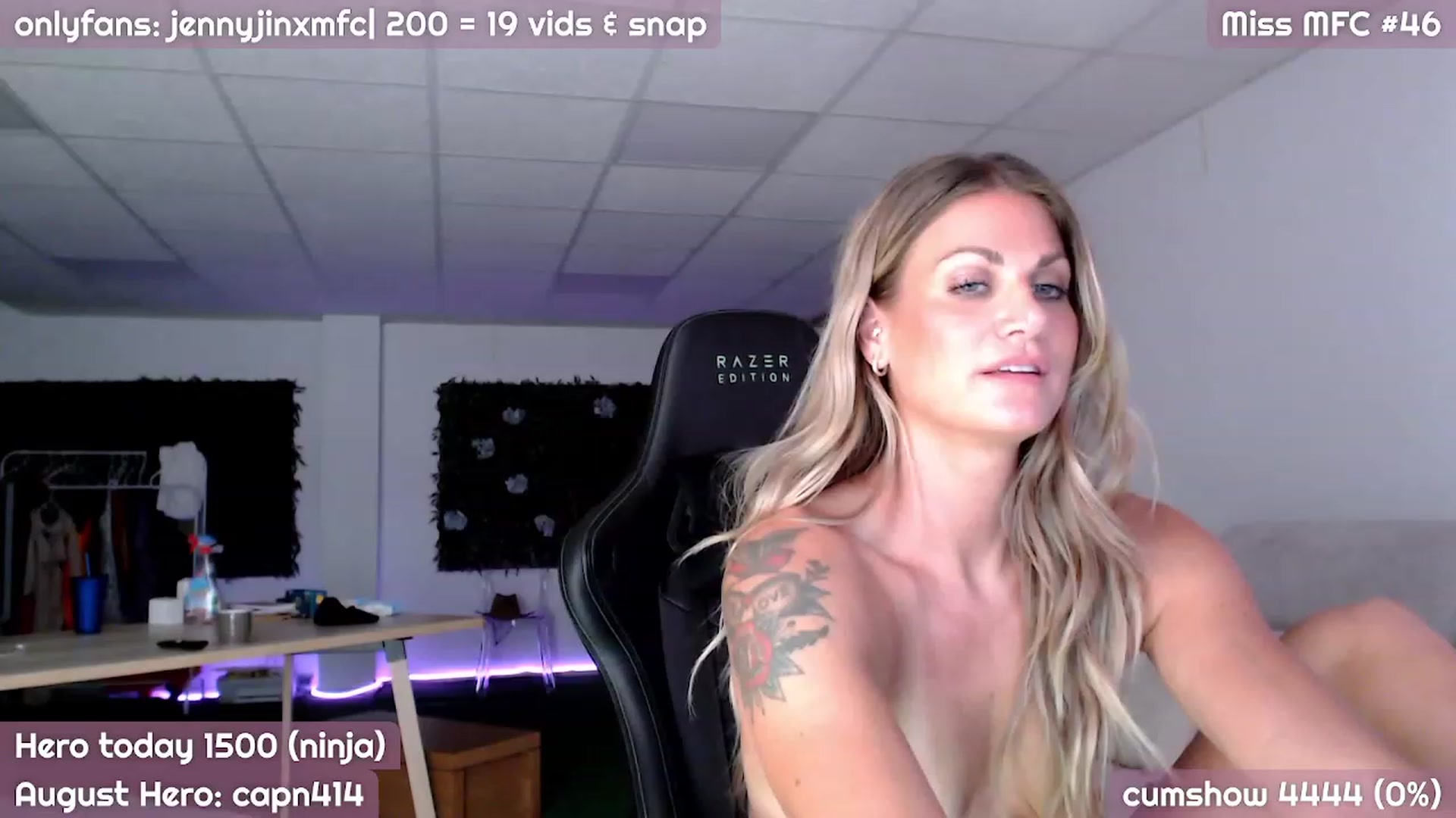 Gallery image thumbnail from JennyJinx's myfreecams stream on, 08/31/2023, 23:43 image 17 of 20