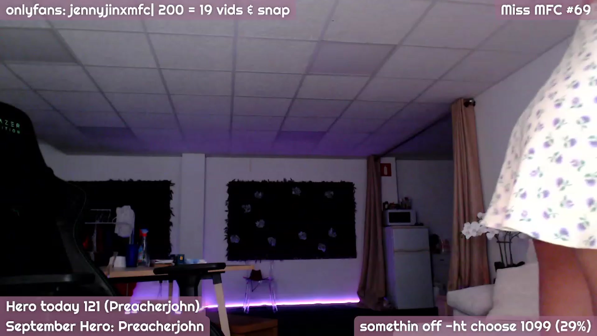 Gallery image thumbnail from JennyJinx's myfreecams stream on, 09/02/2023, 24:31 image 9 of 20