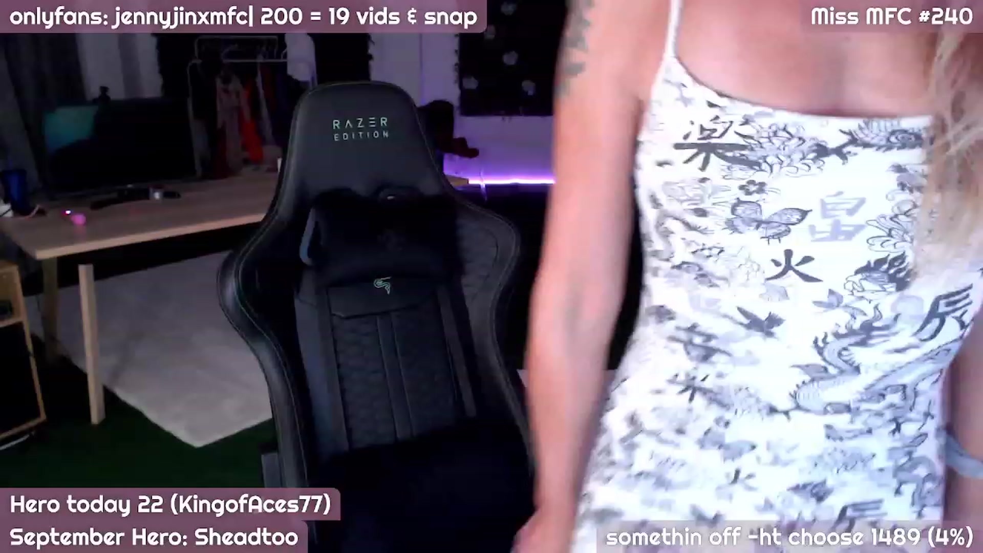 Gallery image thumbnail from JennyJinx's myfreecams stream on, 09/02/2023, 22:02 image 19 of 20