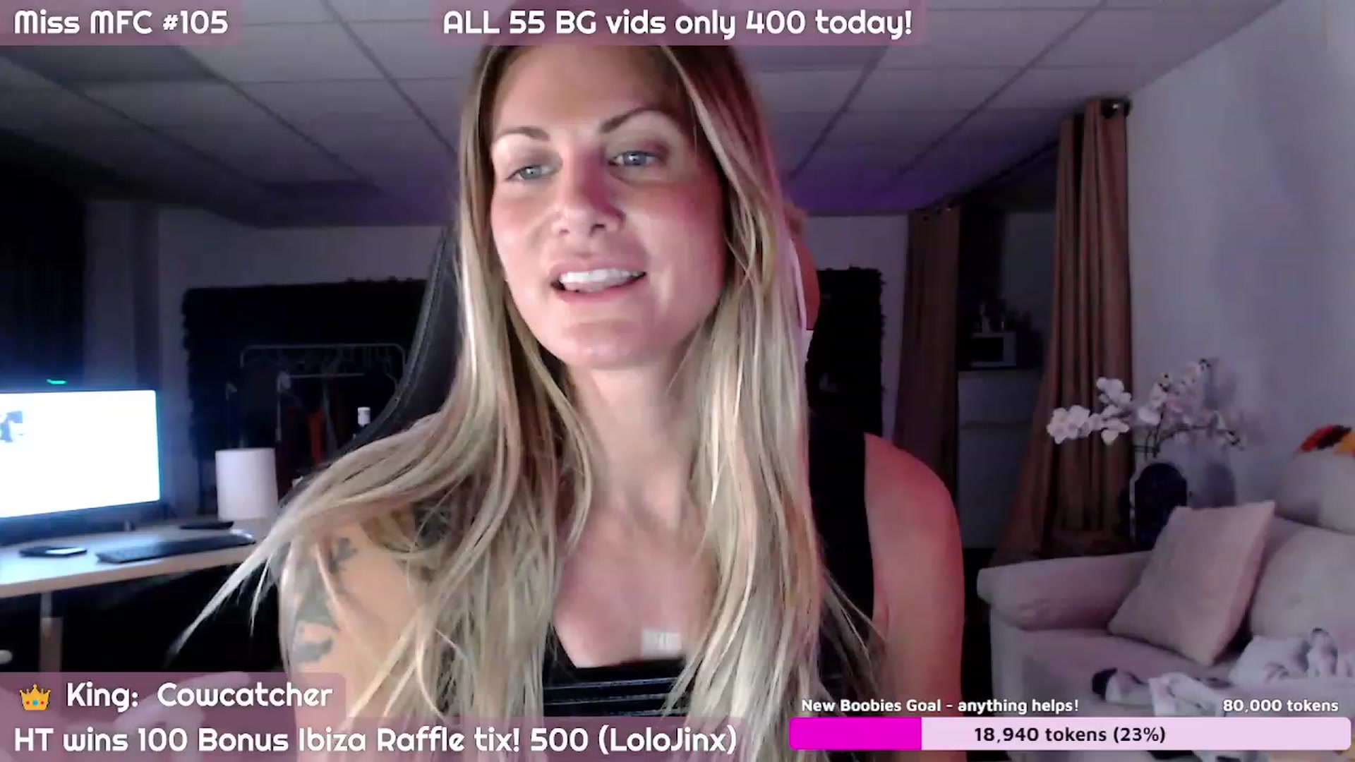 Gallery image thumbnail from JennyJinx's myfreecams stream on, 10/30/2023, 05:05 image 12 of 20