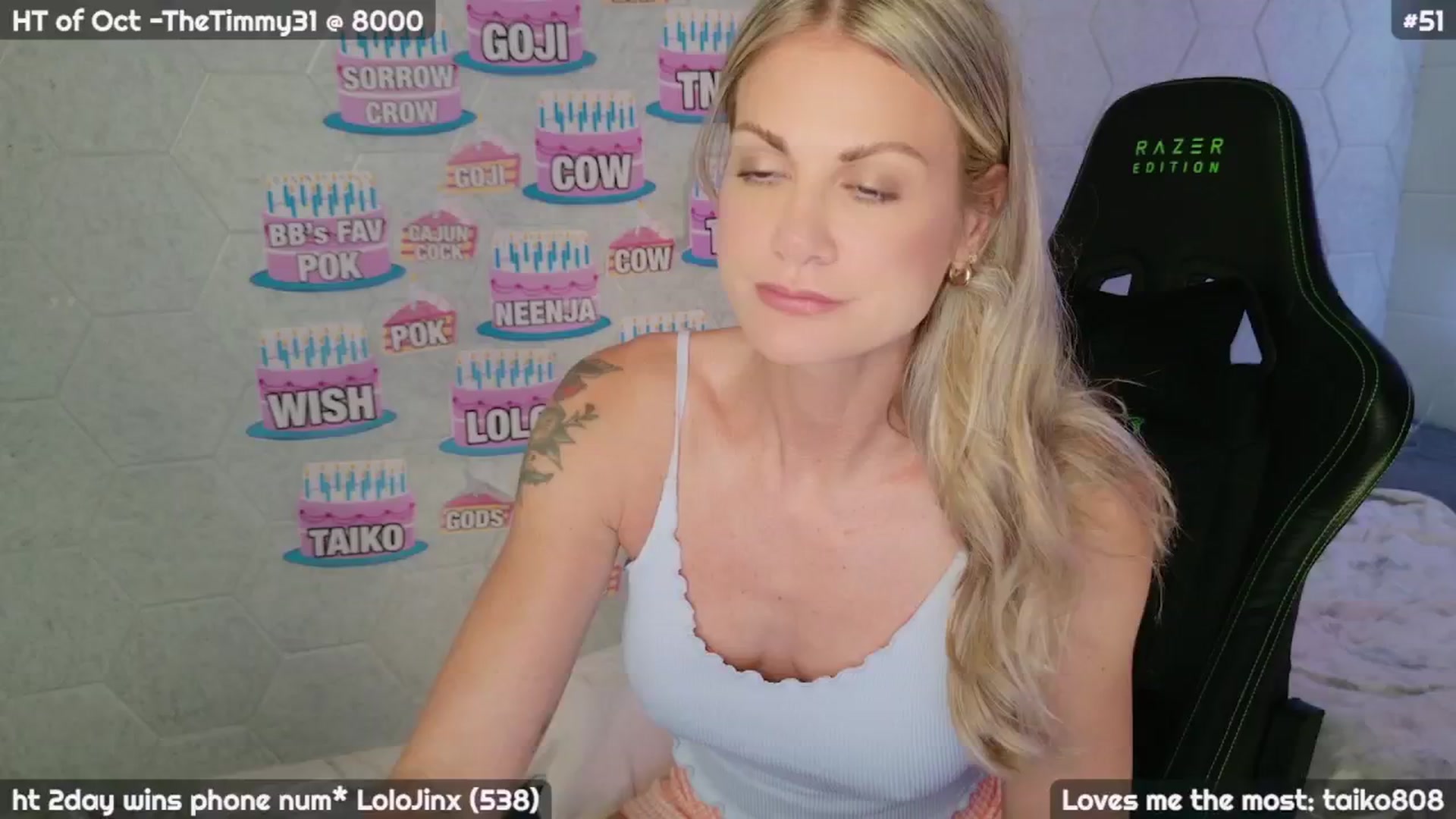 Gallery image thumbnail from JennyJinx's myfreecams stream on, 10/26/2024, 24:00 image 11 of 20