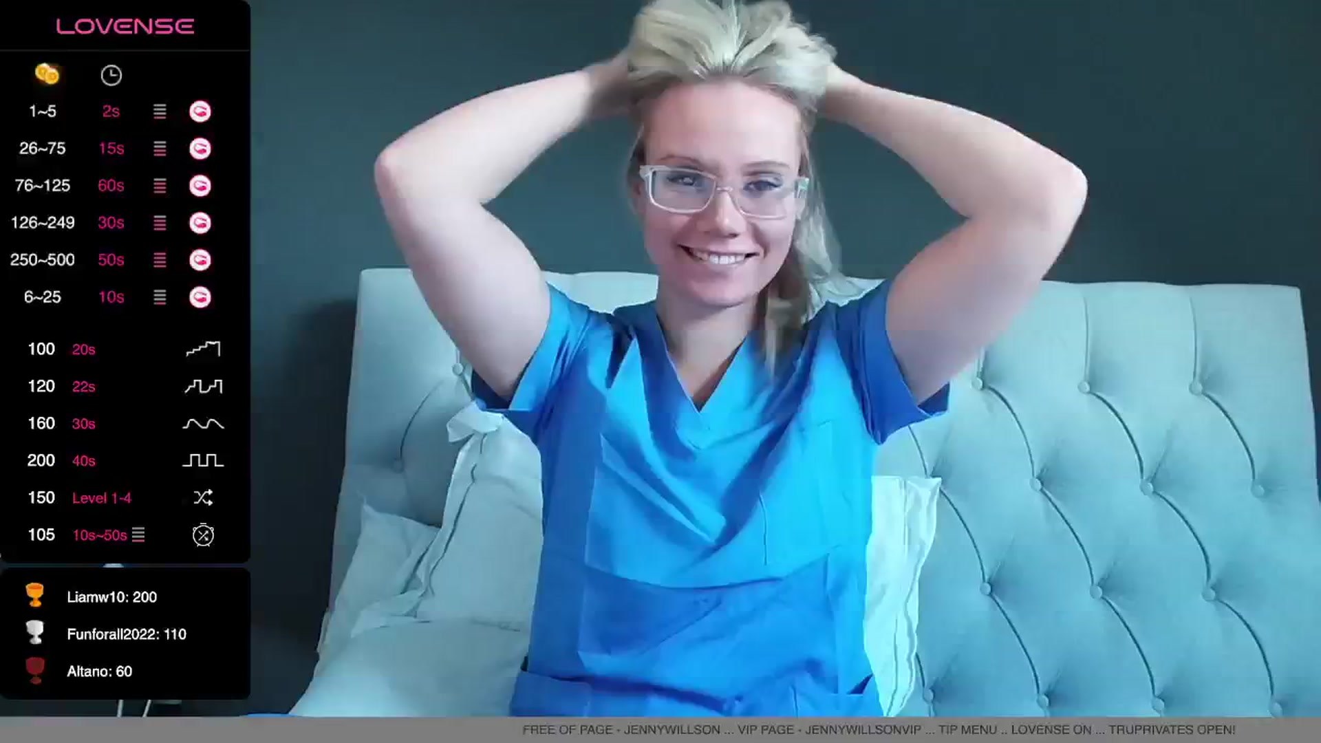 Gallery image thumbnail from JennyWillson's myfreecams stream on, 11/25/2024, 13:11 image 18 of 20