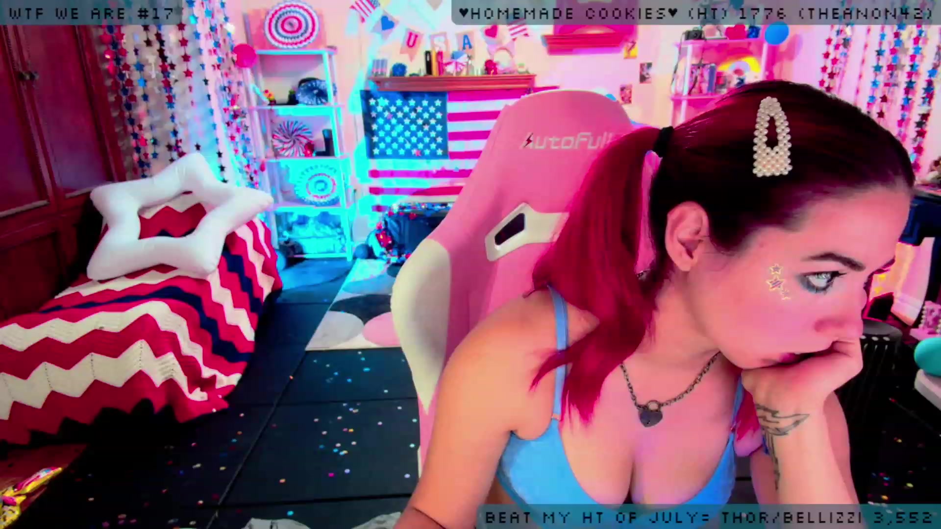 Gallery image thumbnail from JessWhitmore's myfreecams stream on, 07/04/2023, 04:48 image 19 of 20