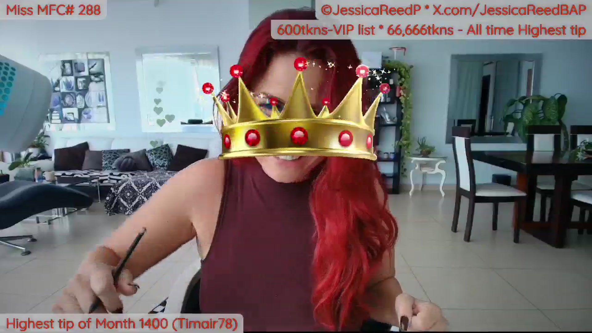Gallery image thumbnail from JessicaReedP's myfreecams stream on, 04/01/2026, 21:59 image 16 of 20