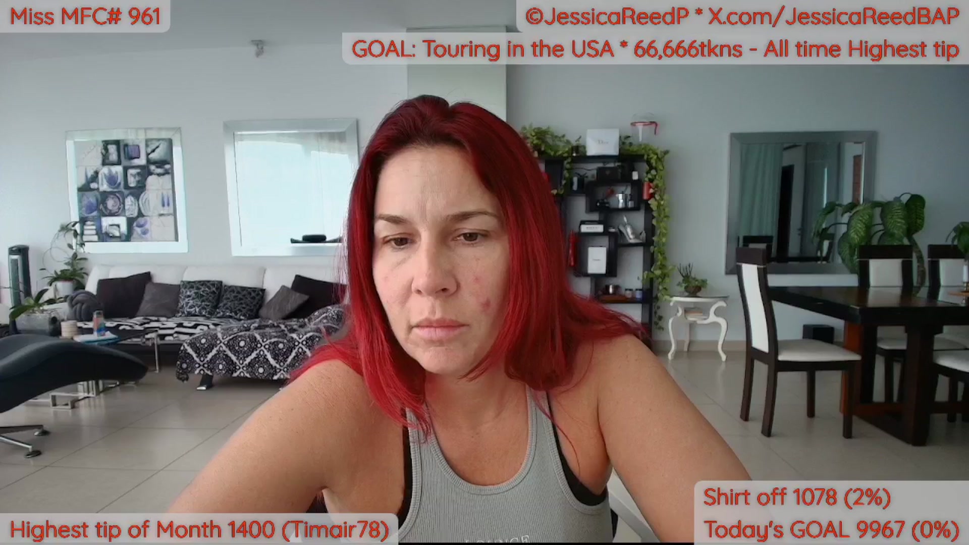 Gallery image thumbnail from JessicaReedP's myfreecams stream on, 04/09/2026, 19:13 image 11 of 20