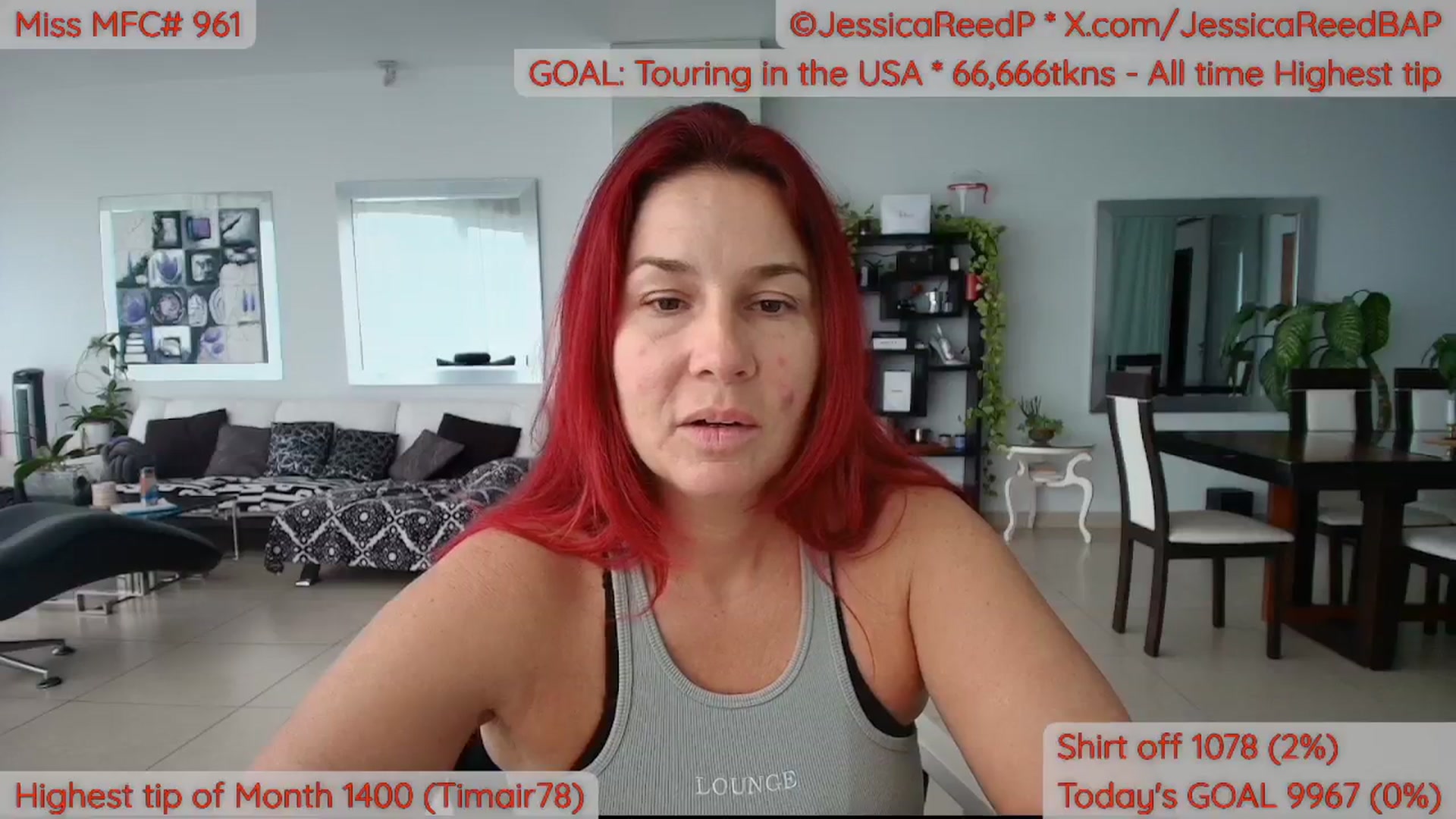 Gallery image thumbnail from JessicaReedP's myfreecams stream on, 04/09/2026, 19:13 image 10 of 20