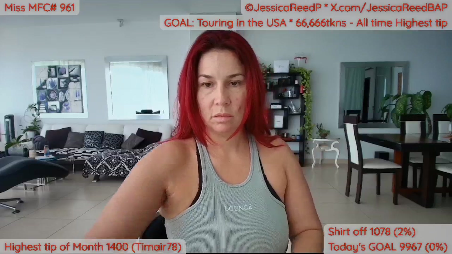 Gallery image thumbnail from JessicaReedP's myfreecams stream on, 04/09/2026, 19:13 image 16 of 20