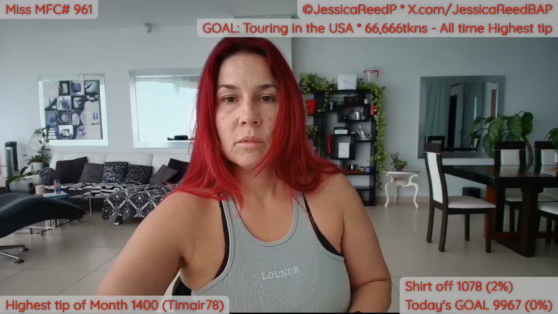 Gallery image thumbnail from JessicaReedP's myfreecams stream on, 04/09/2026, 19:13 image 12 of 20