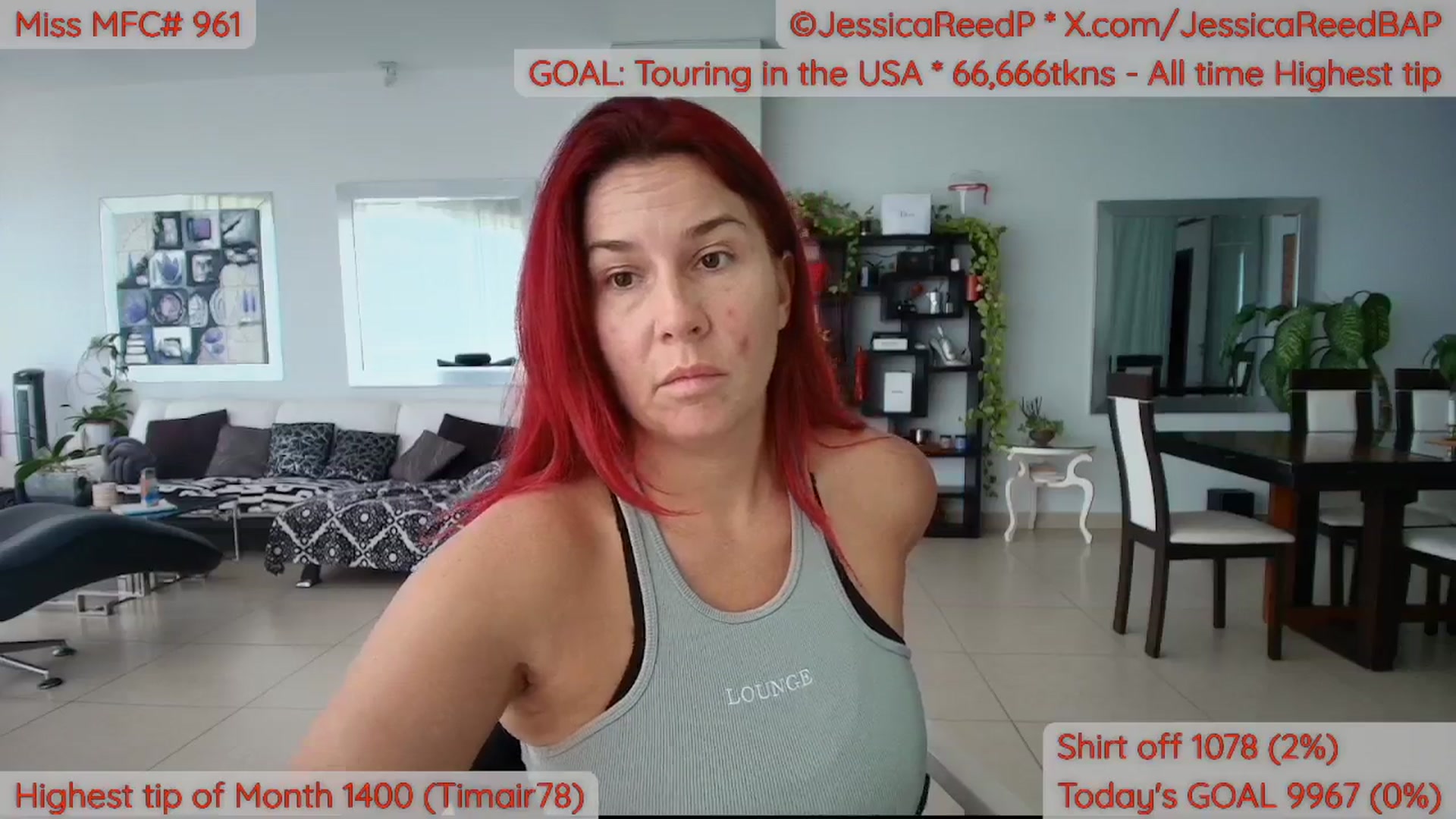 Gallery image thumbnail from JessicaReedP's myfreecams stream on, 04/09/2026, 19:13 image 19 of 20