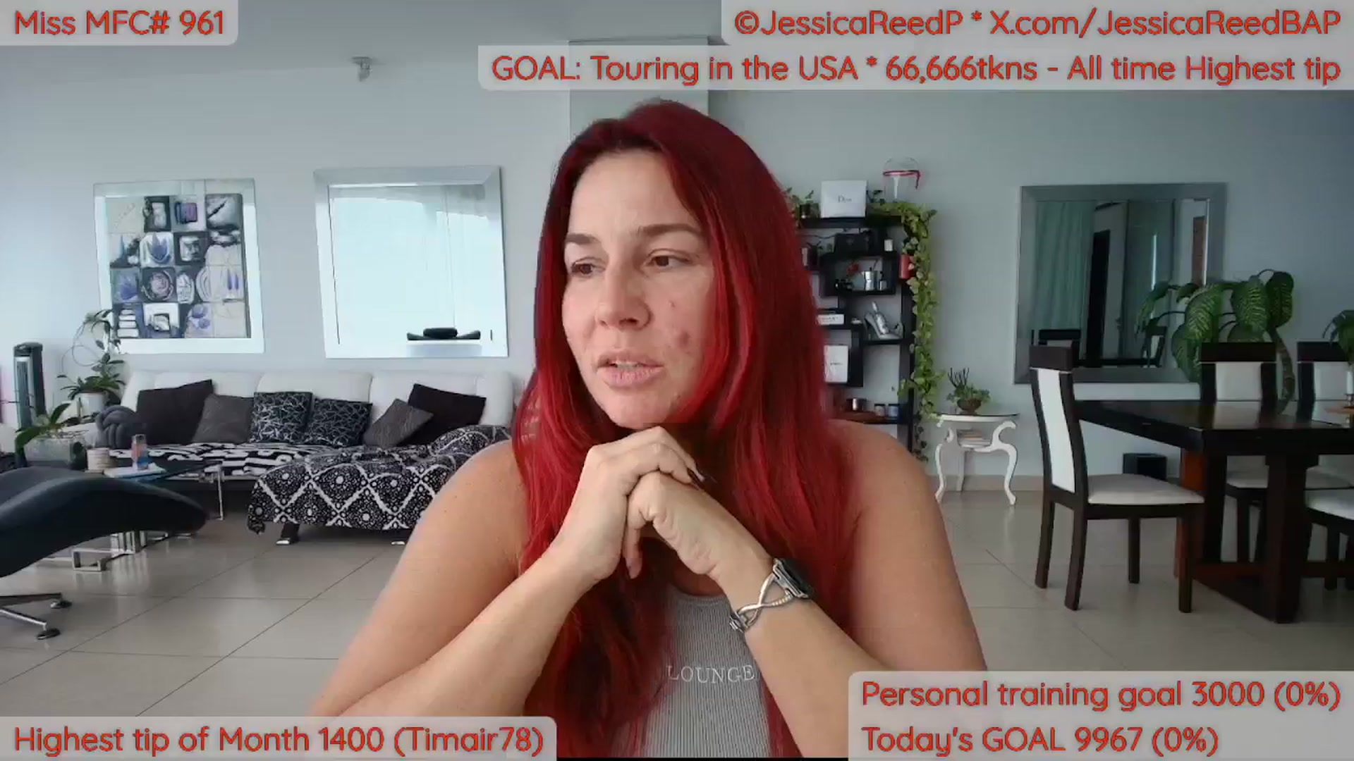 Gallery image thumbnail from JessicaReedP's myfreecams stream on, 04/09/2026, 20:16 image 3 of 20