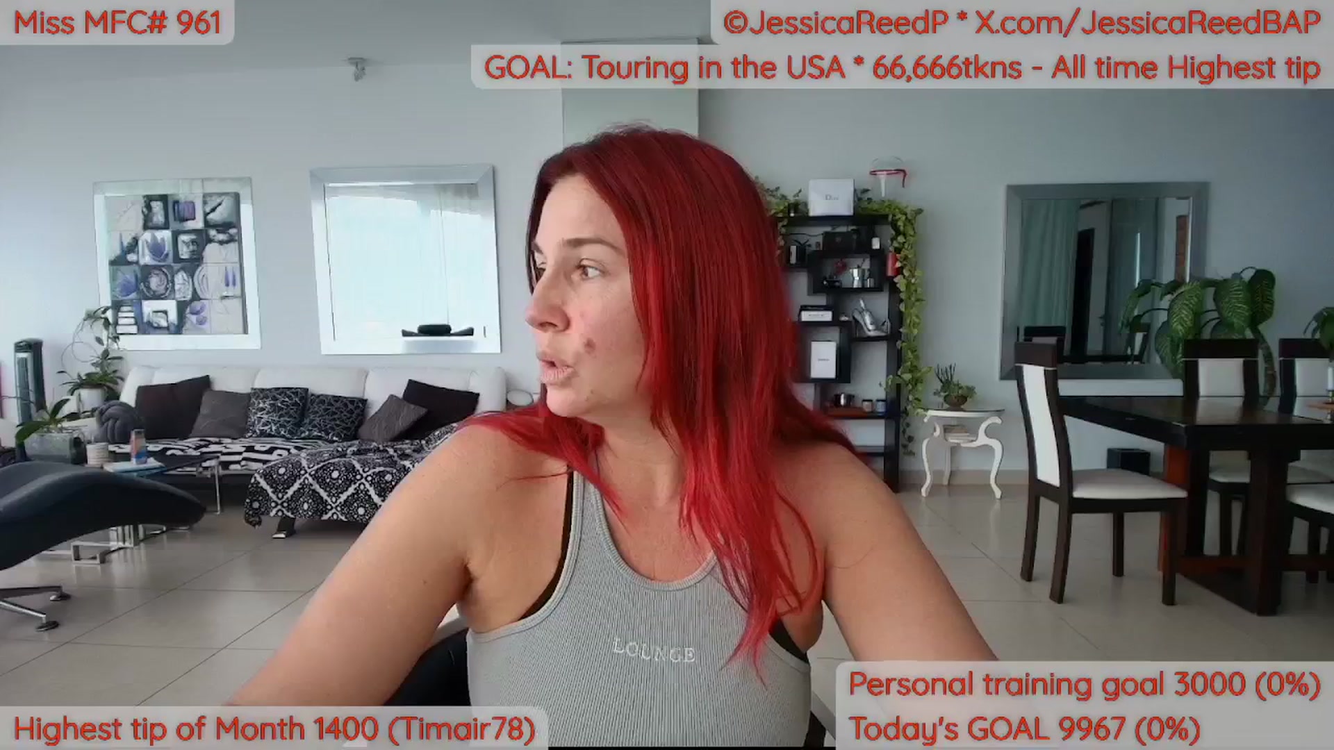 Gallery image thumbnail from JessicaReedP's myfreecams stream on, 04/09/2026, 20:16 image 8 of 20