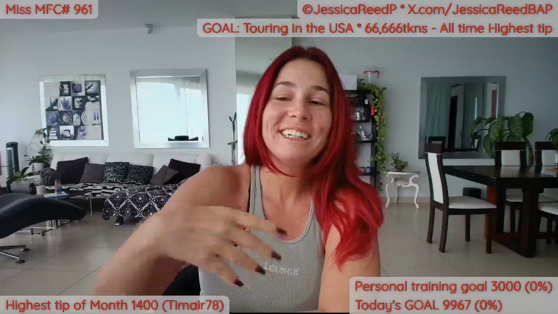 Gallery image thumbnail from JessicaReedP's myfreecams stream on, 04/09/2026, 20:16 image 5 of 20