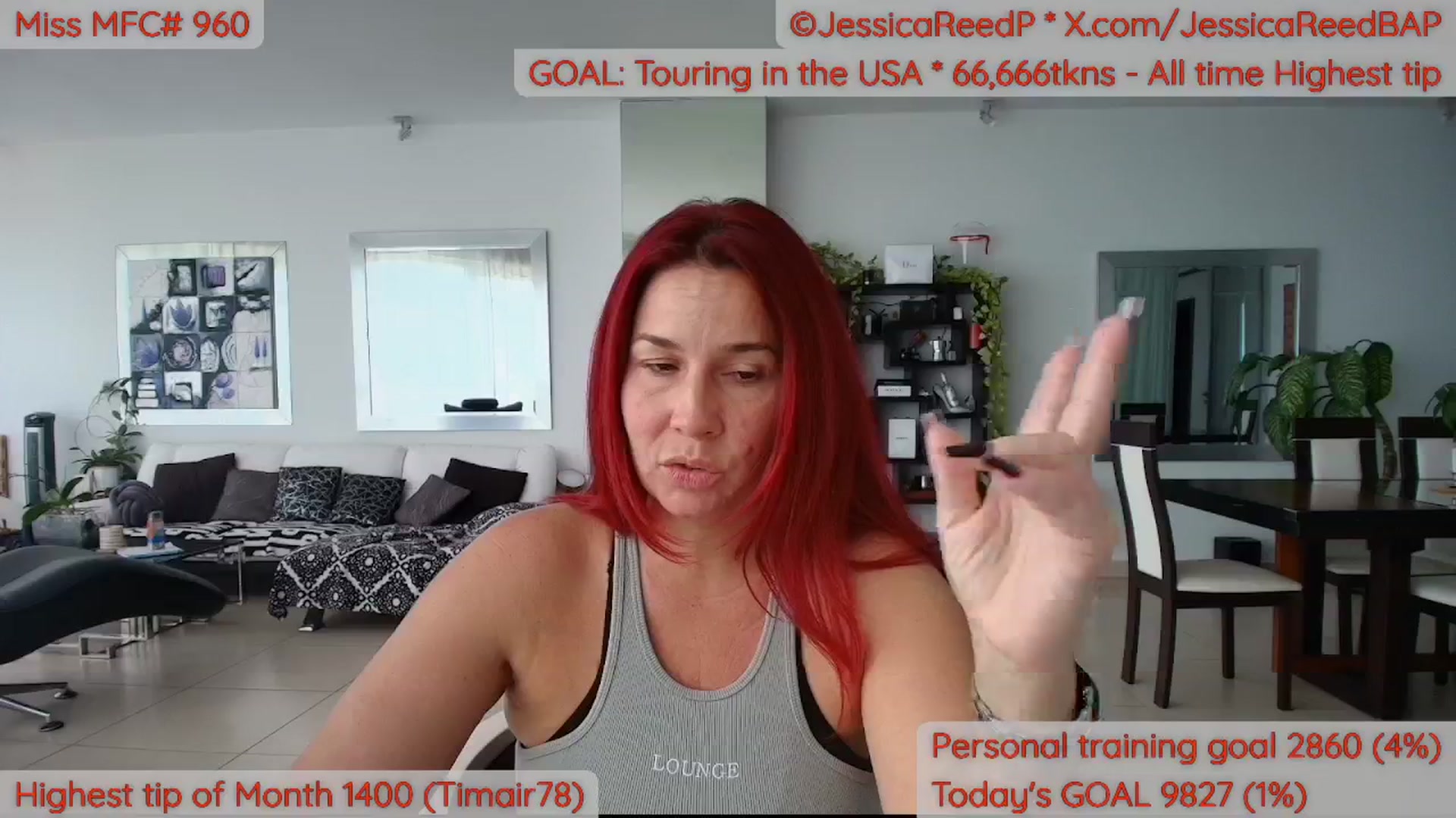 Gallery image thumbnail from JessicaReedP's myfreecams stream on, 04/09/2026, 20:16 image 19 of 20