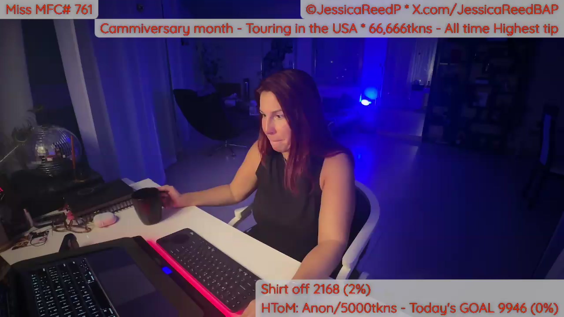 Gallery image thumbnail from JessicaReedP's myfreecams stream on, 05/13/2026, 24:34 image 1 of 20