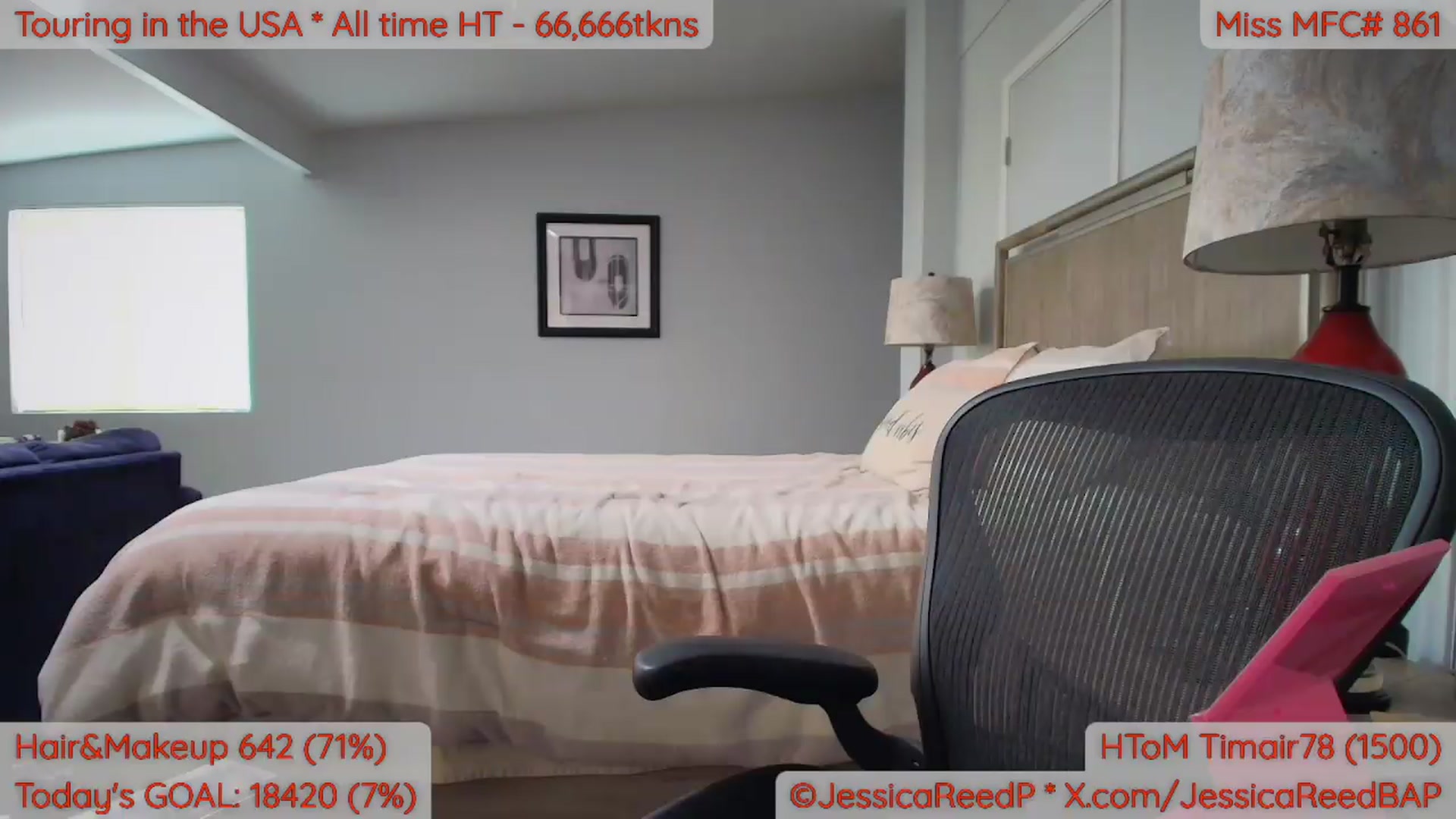 Gallery image thumbnail from JessicaReedP's myfreecams stream on, 06/08/2026, 23:38 image 19 of 20