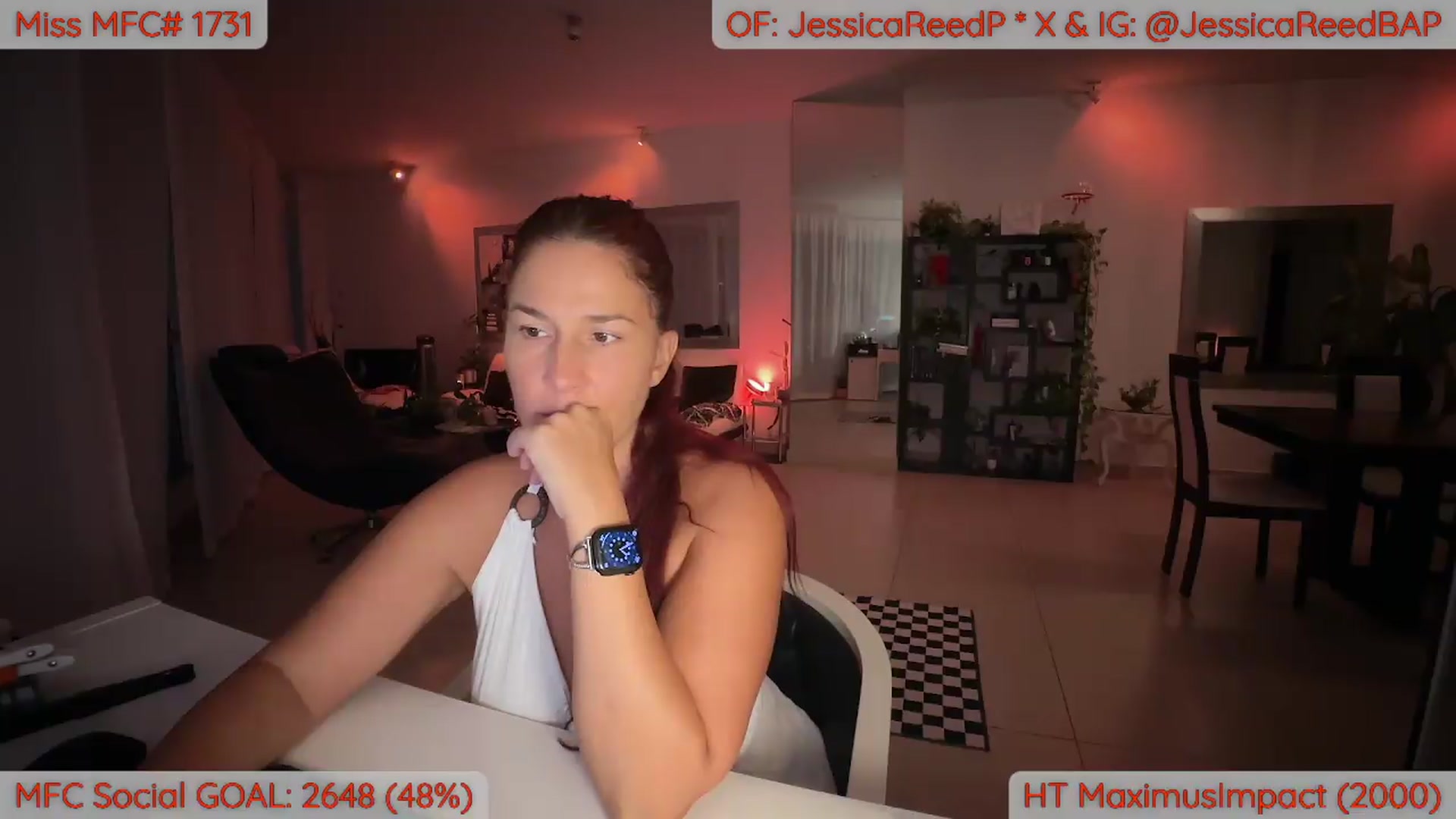 Gallery image thumbnail from JessicaReedP's myfreecams stream on, 08/13/2026, 01:02 image 6 of 20