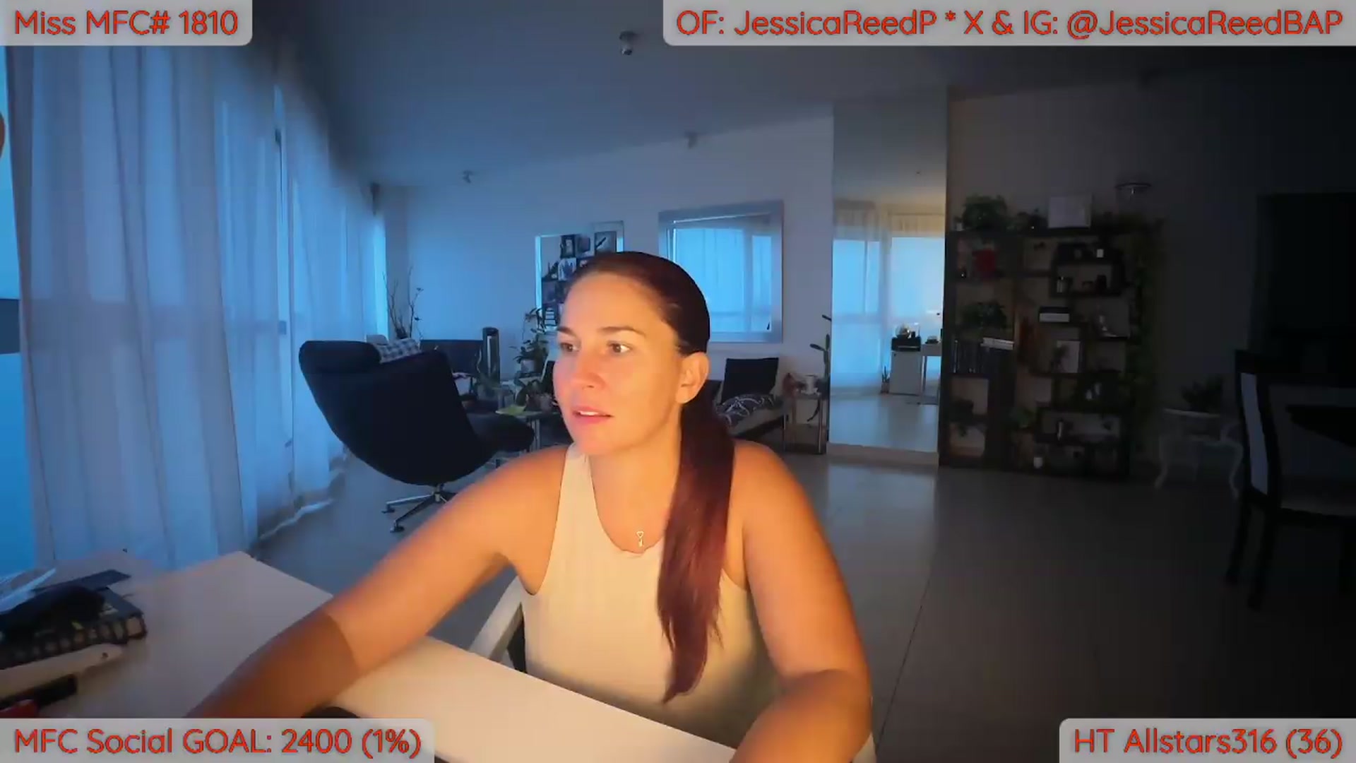 Gallery image thumbnail from JessicaReedP's myfreecams stream on, 08/13/2026, 23:56 image 9 of 20