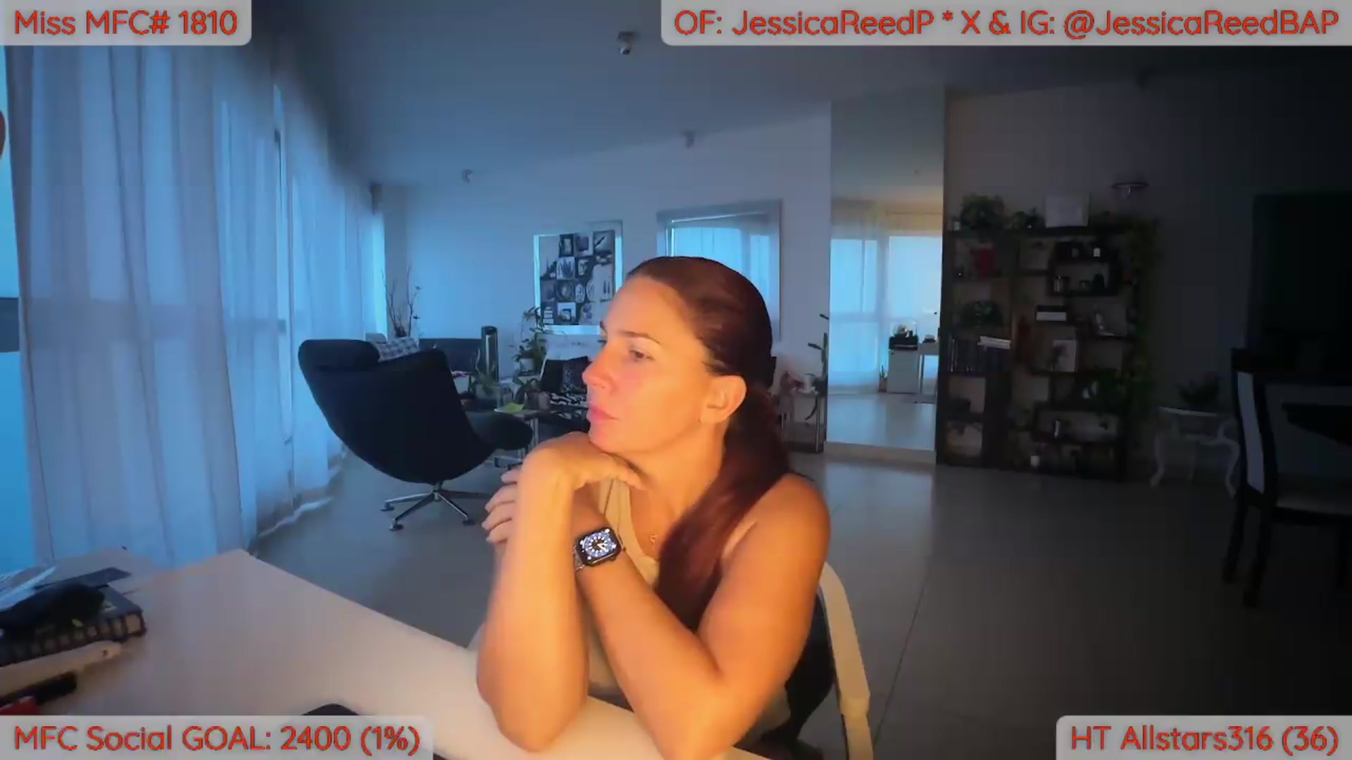 Gallery image thumbnail from JessicaReedP's myfreecams stream on, 08/13/2026, 23:56 image 8 of 20