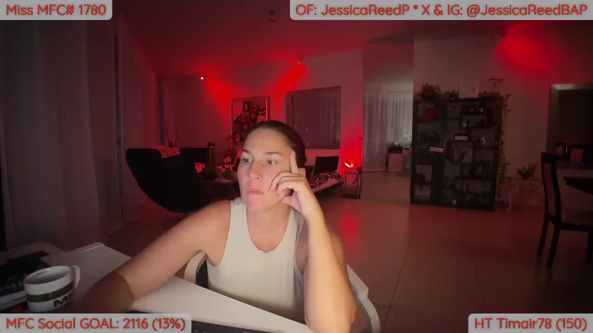 Gallery image thumbnail from JessicaReedP's myfreecams stream on, 08/14/2026, 01:15 image 2 of 20