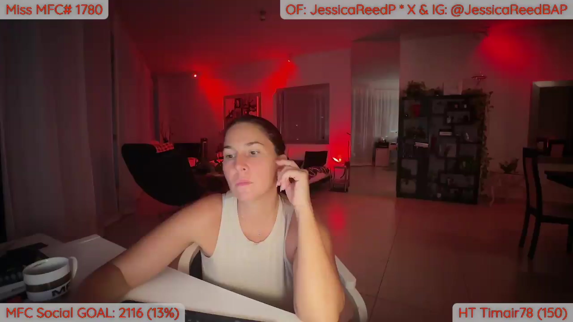 Gallery image thumbnail from JessicaReedP's myfreecams stream on, 08/14/2026, 01:15 image 1 of 20