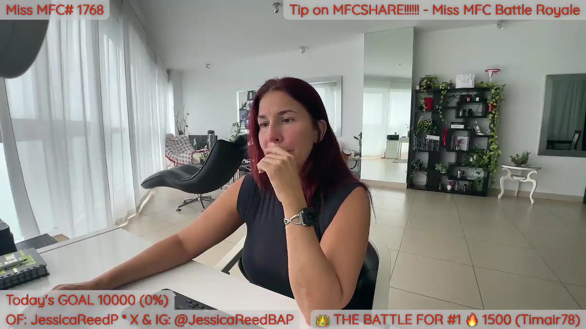 Gallery image thumbnail from JessicaReedP's myfreecams stream on, 09/07/2026, 16:31 image 4 of 20