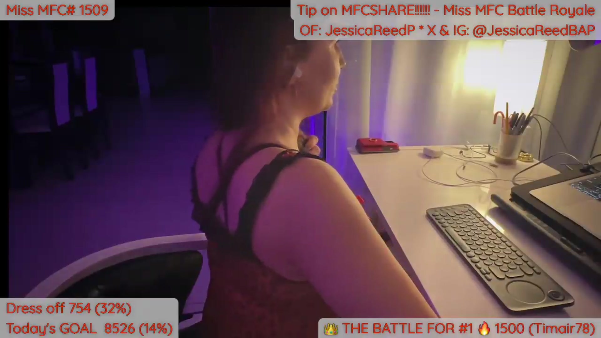 Gallery image thumbnail from JessicaReedP's myfreecams stream on, 09/12/2026, 02:46 image 9 of 20