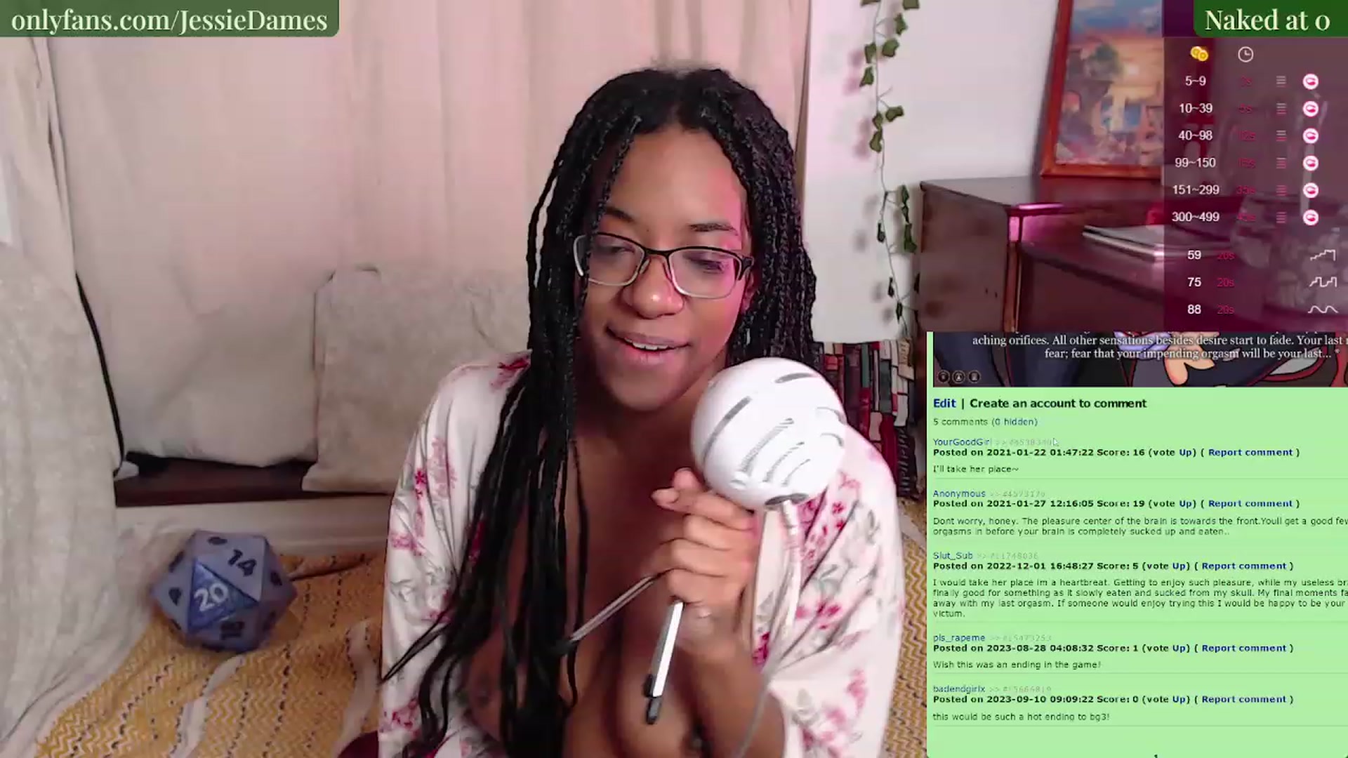 Gallery image thumbnail from JessieDames's myfreecams stream on, 01/09/2024, 19:32 image 17 of 20