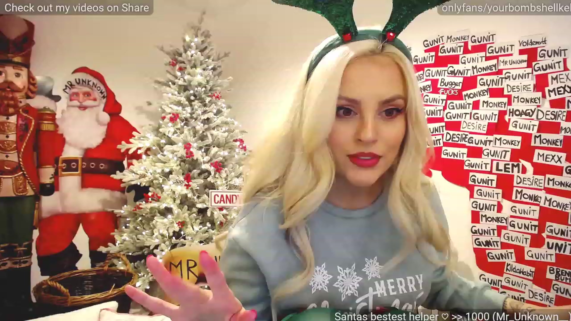 Gallery image thumbnail from JingleKells's myfreecams stream on, 12/22/2022, 23:14 image 1 of 20