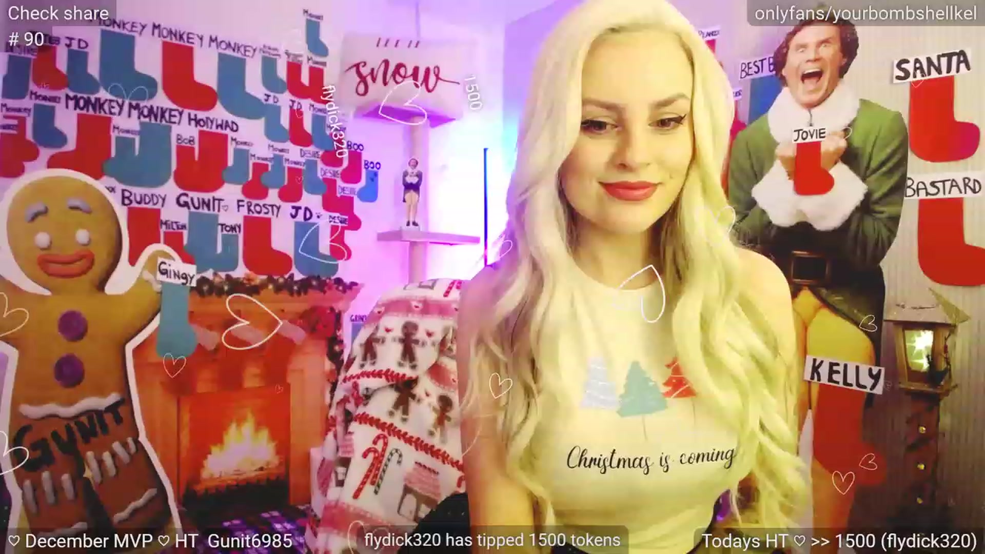 Gallery image thumbnail from JingleKells's myfreecams stream on, 12/19/2023, 23:07 image 19 of 20