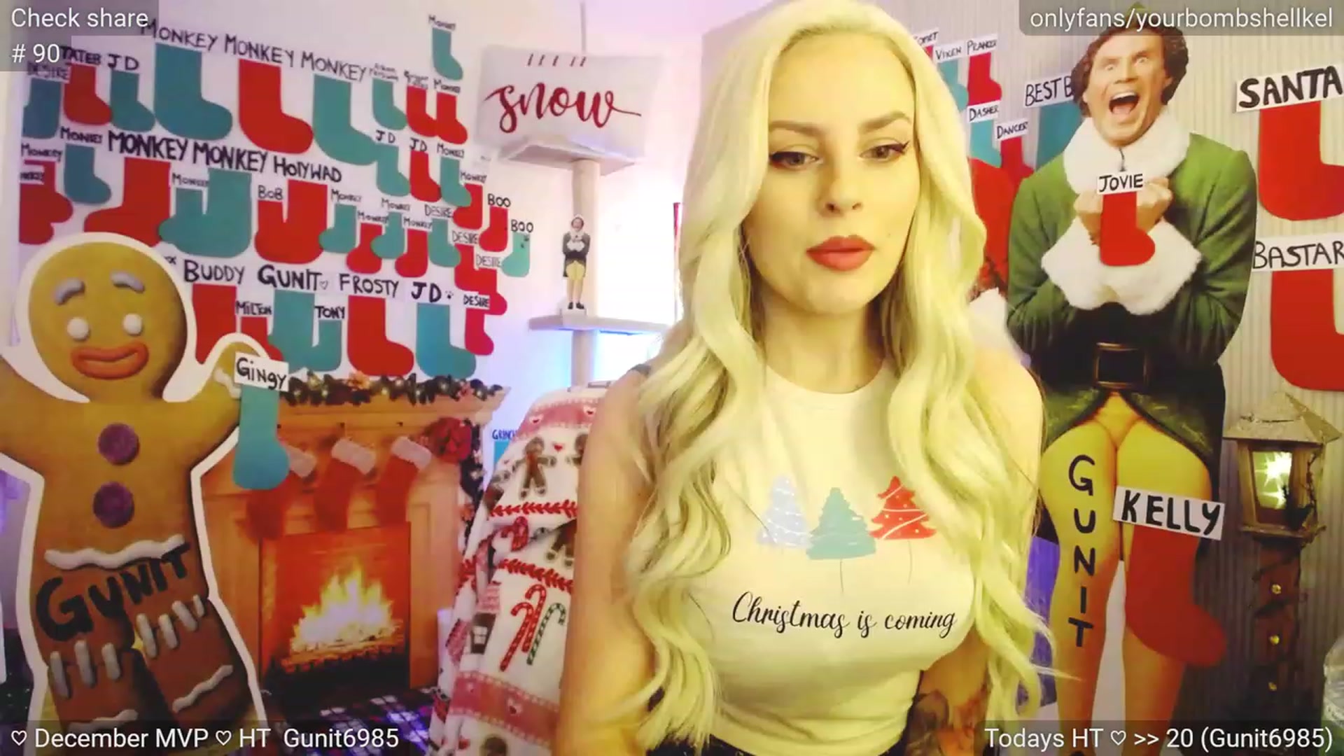 Gallery image thumbnail from JingleKells's myfreecams stream on, 12/19/2023, 23:07 image 1 of 20