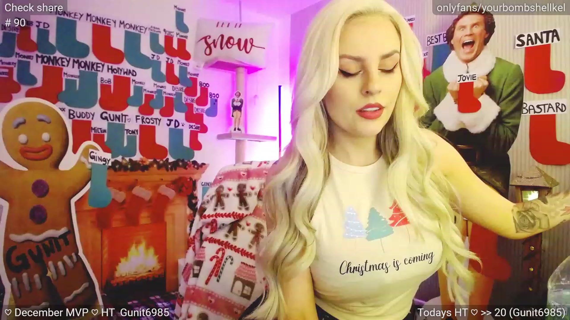 Gallery image thumbnail from JingleKells's myfreecams stream on, 12/19/2023, 23:07 image 4 of 20