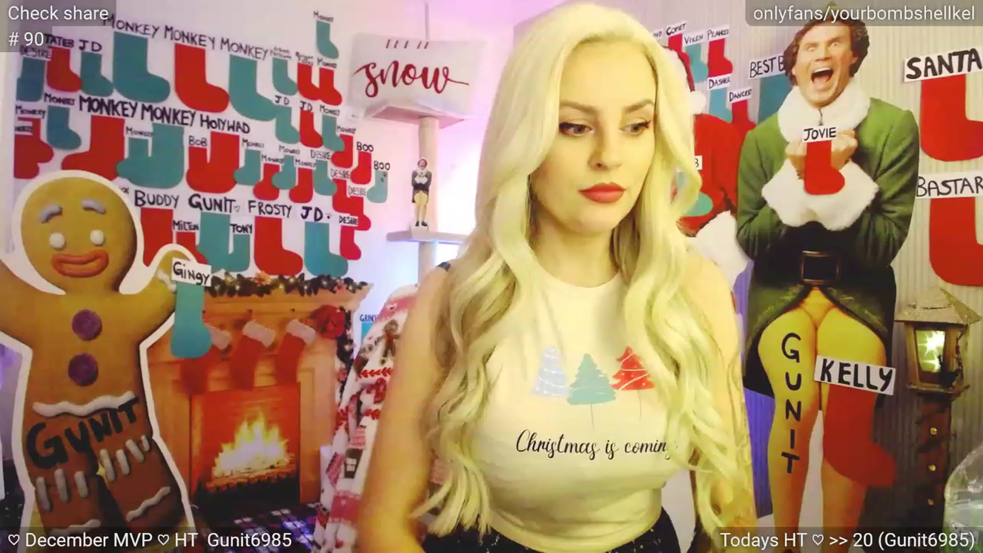 Gallery image thumbnail from JingleKells's myfreecams stream on, 12/19/2023, 23:07 image 2 of 20