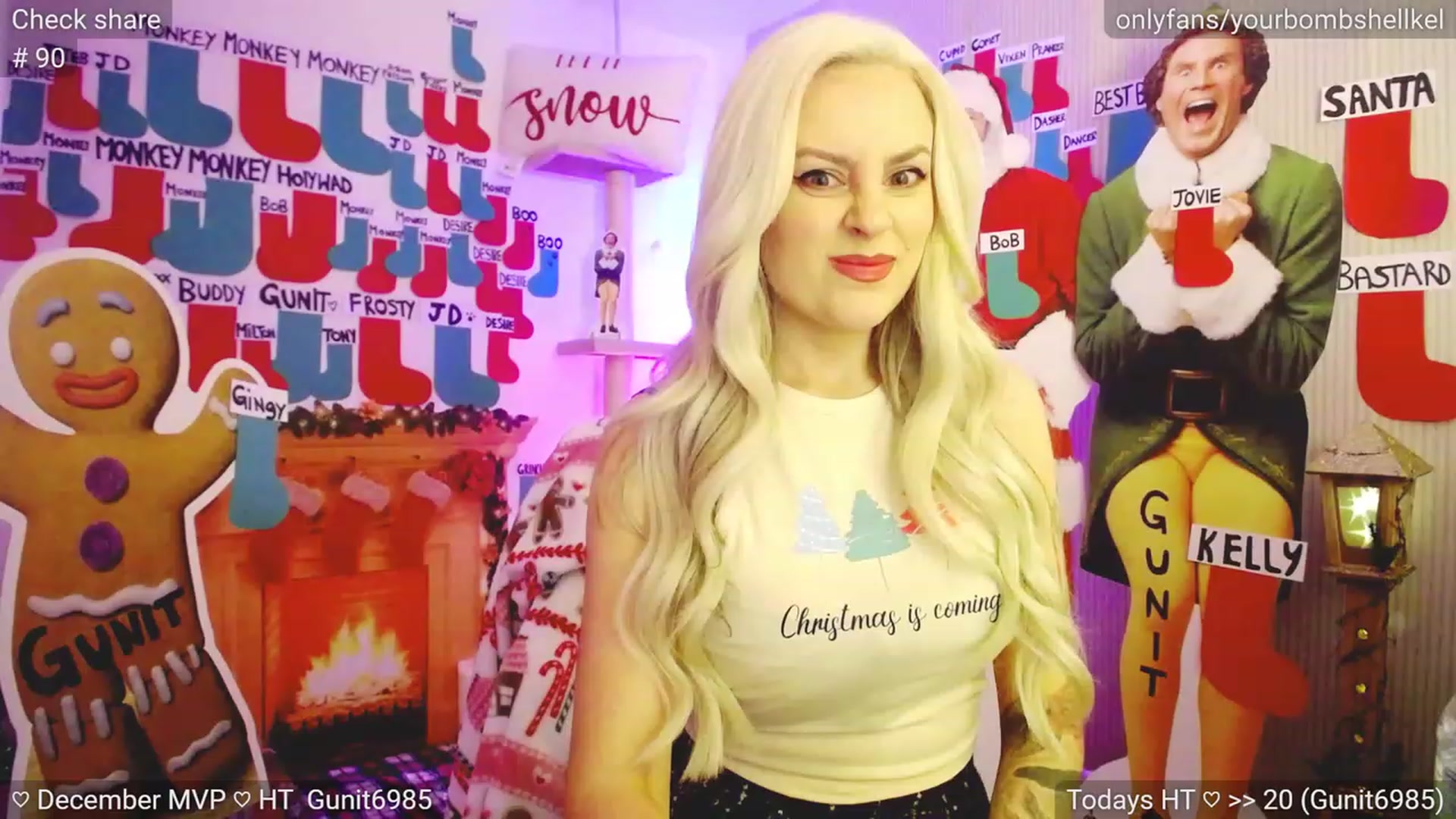 Gallery image thumbnail from JingleKells's myfreecams stream on, 12/19/2023, 23:07 image 6 of 20