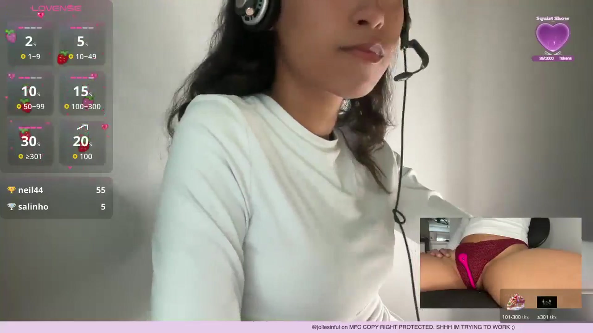 Gallery image thumbnail from JolieSinful's myfreecams stream on, 04/30/2025, 16:11 image 8 of 20