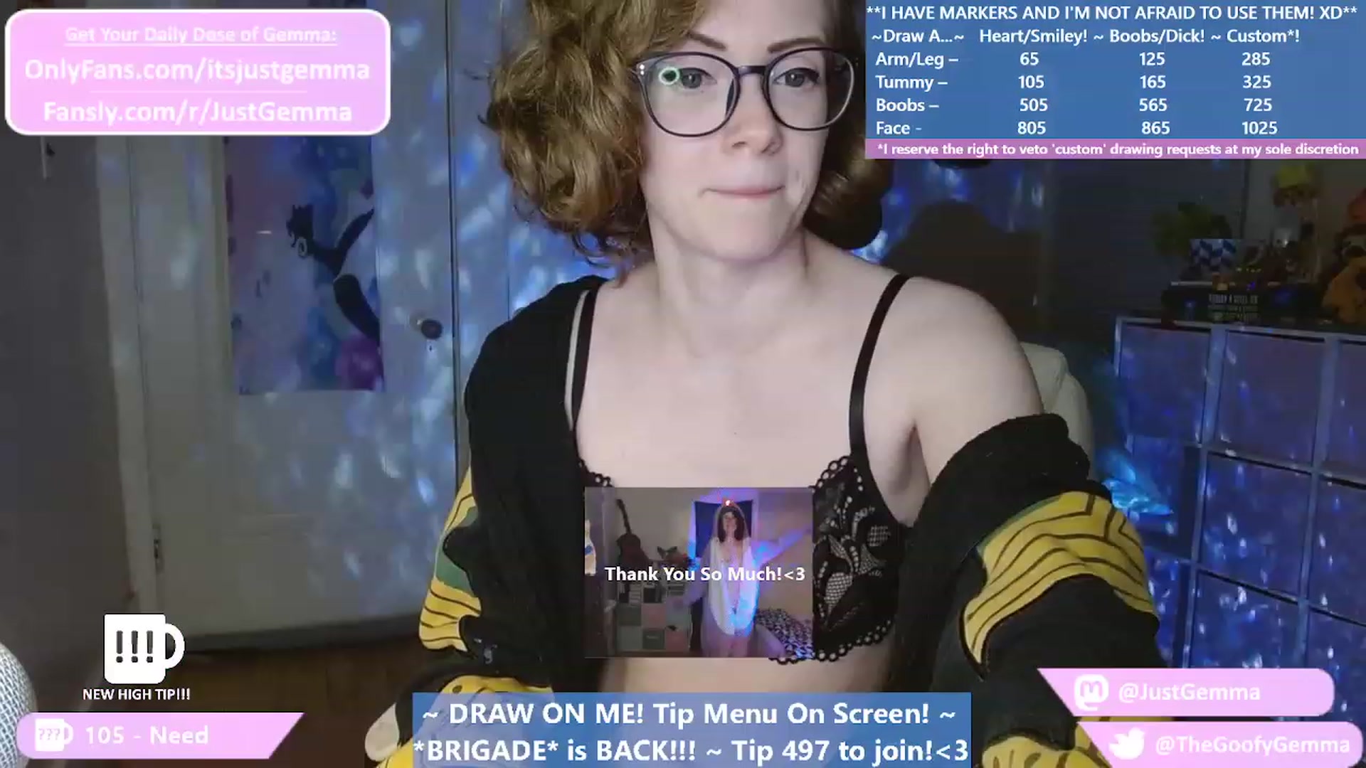 Gallery image thumbnail from JustGemma's myfreecams stream on, 01/14/2023, 03:04 image 1 of 20