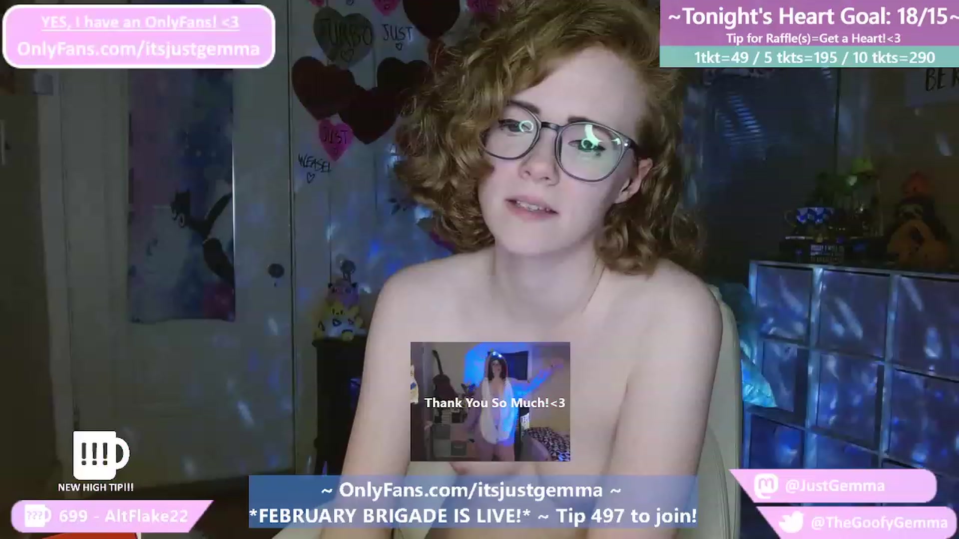 Gallery image thumbnail from JustGemma's myfreecams stream on, 02/07/2023, 02:59 image 19 of 20
