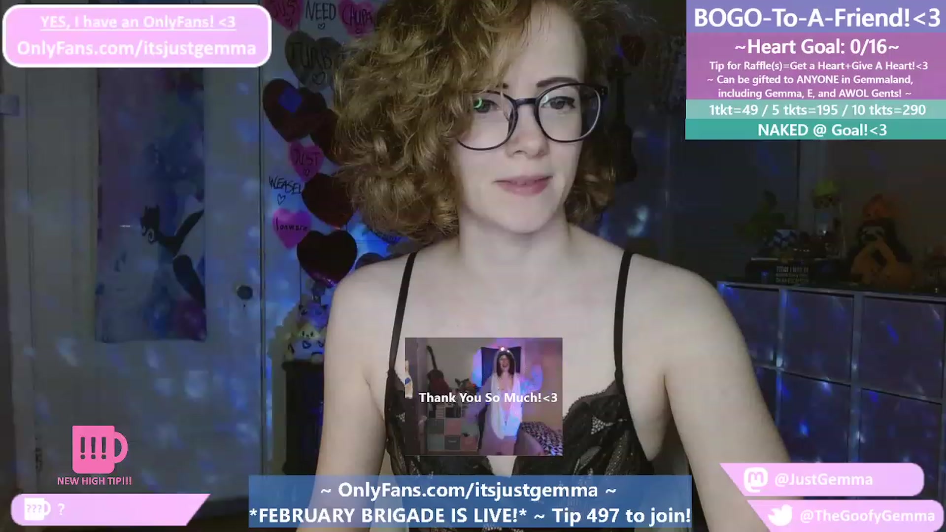 Gallery image thumbnail from JustGemma's myfreecams stream on, 02/14/2023, 03:03 image 1 of 20