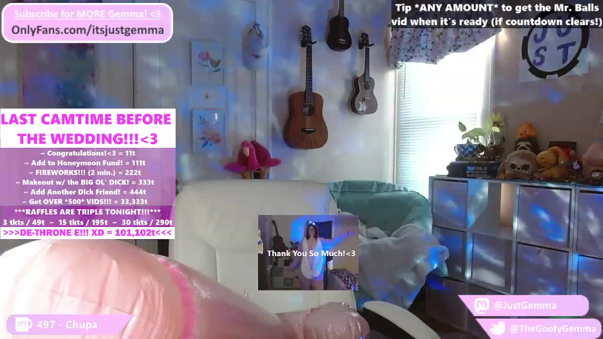 Gallery image thumbnail from JustGemma's myfreecams stream on, 07/11/2023, 02:03 image 1 of 20