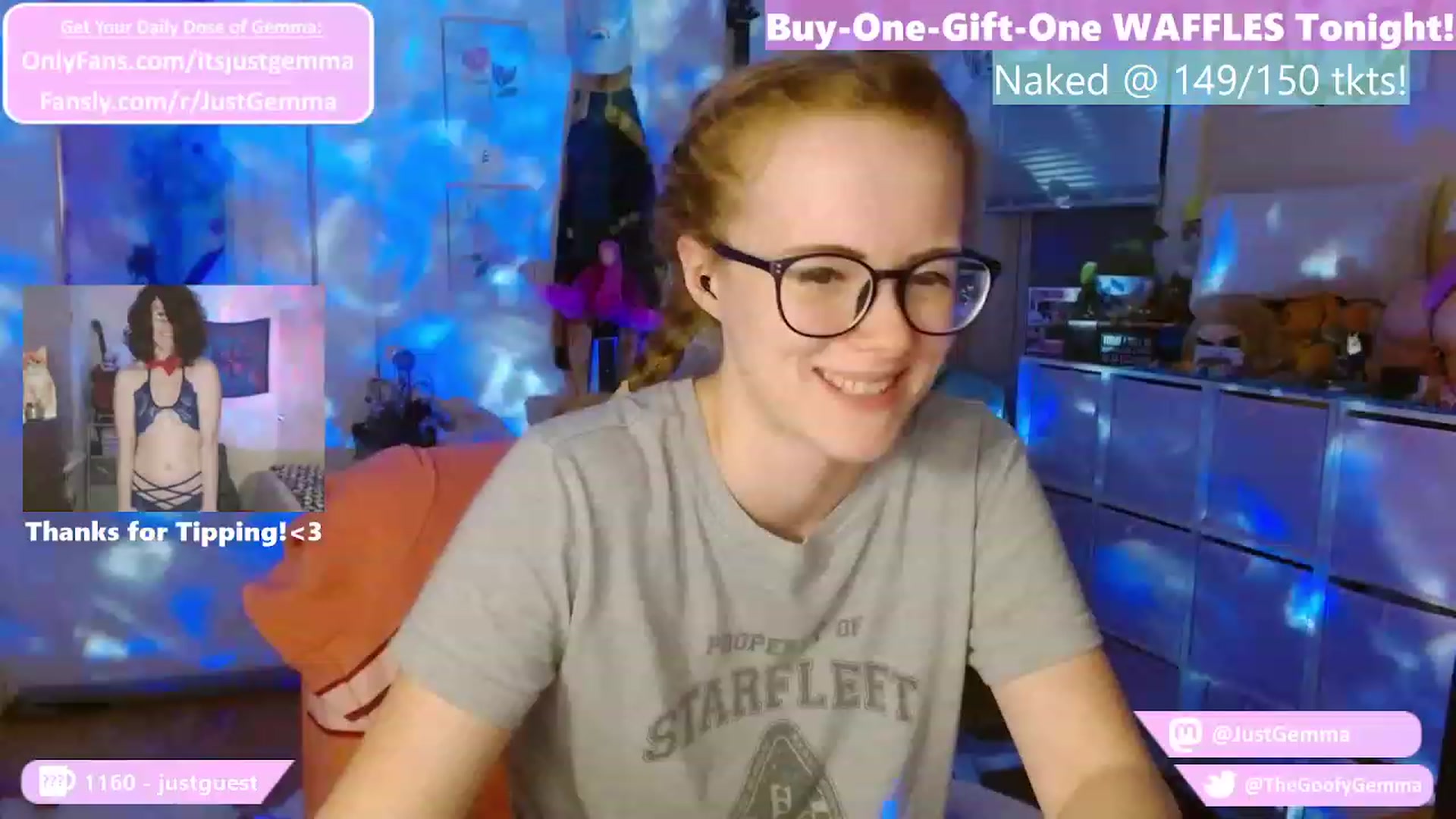 Gallery image thumbnail from JustGemma's myfreecams stream on, 11/14/2023, 03:03 image 1 of 20