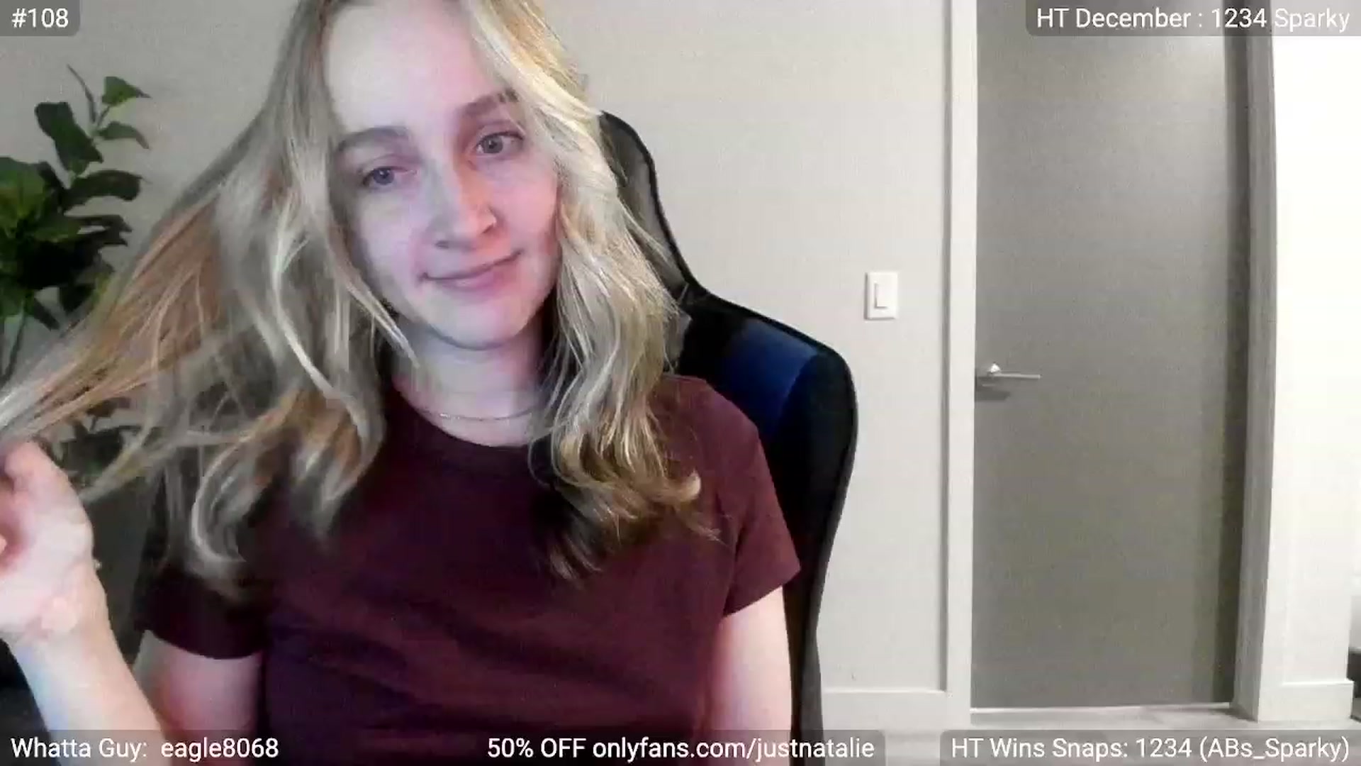 Gallery image thumbnail from JustNatalie's myfreecams stream on, 01/04/2023, 03:16 image 19 of 20