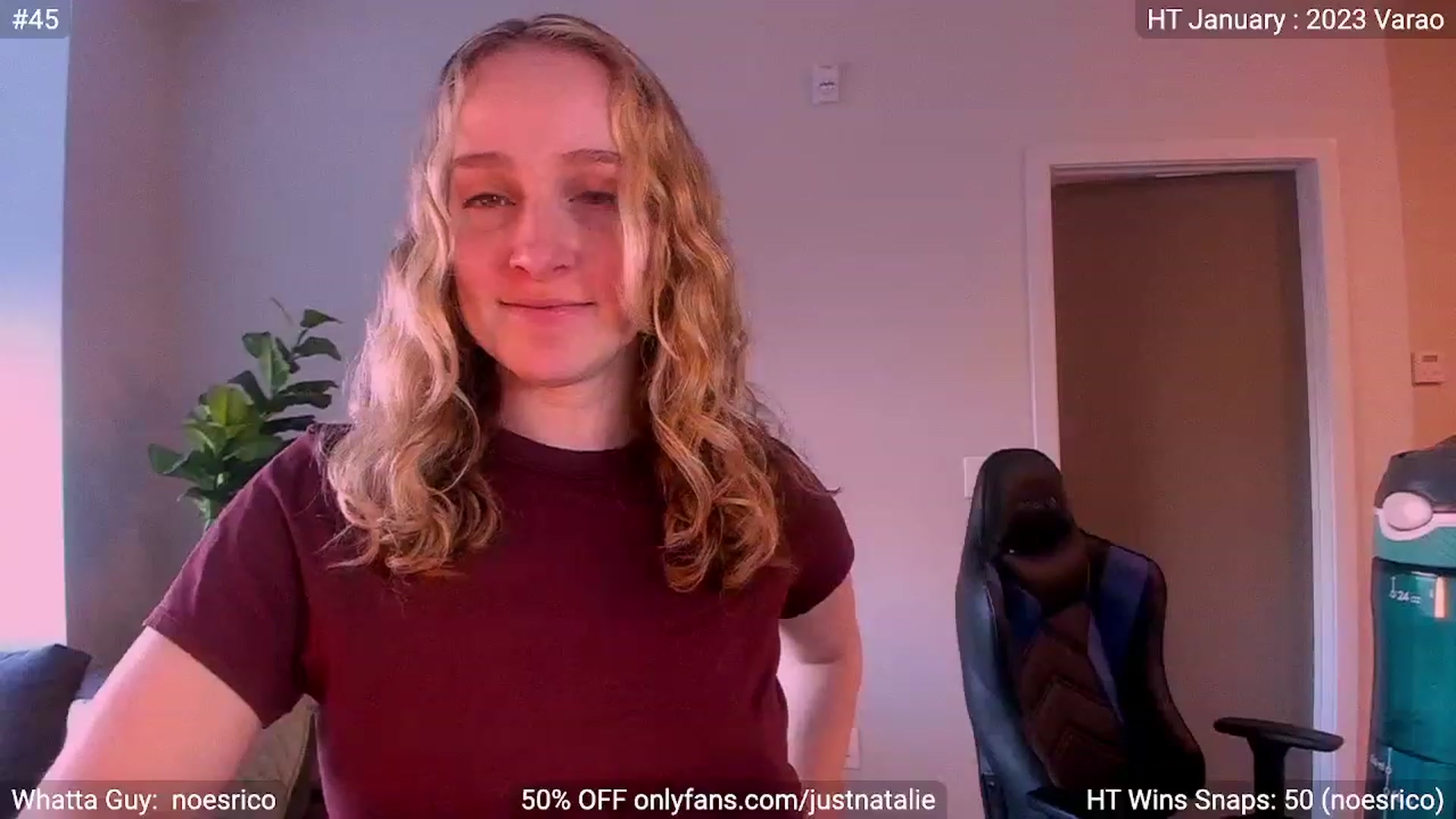 Gallery image thumbnail from JustNatalie's myfreecams stream on, 01/06/2023, 17:56 image 9 of 20