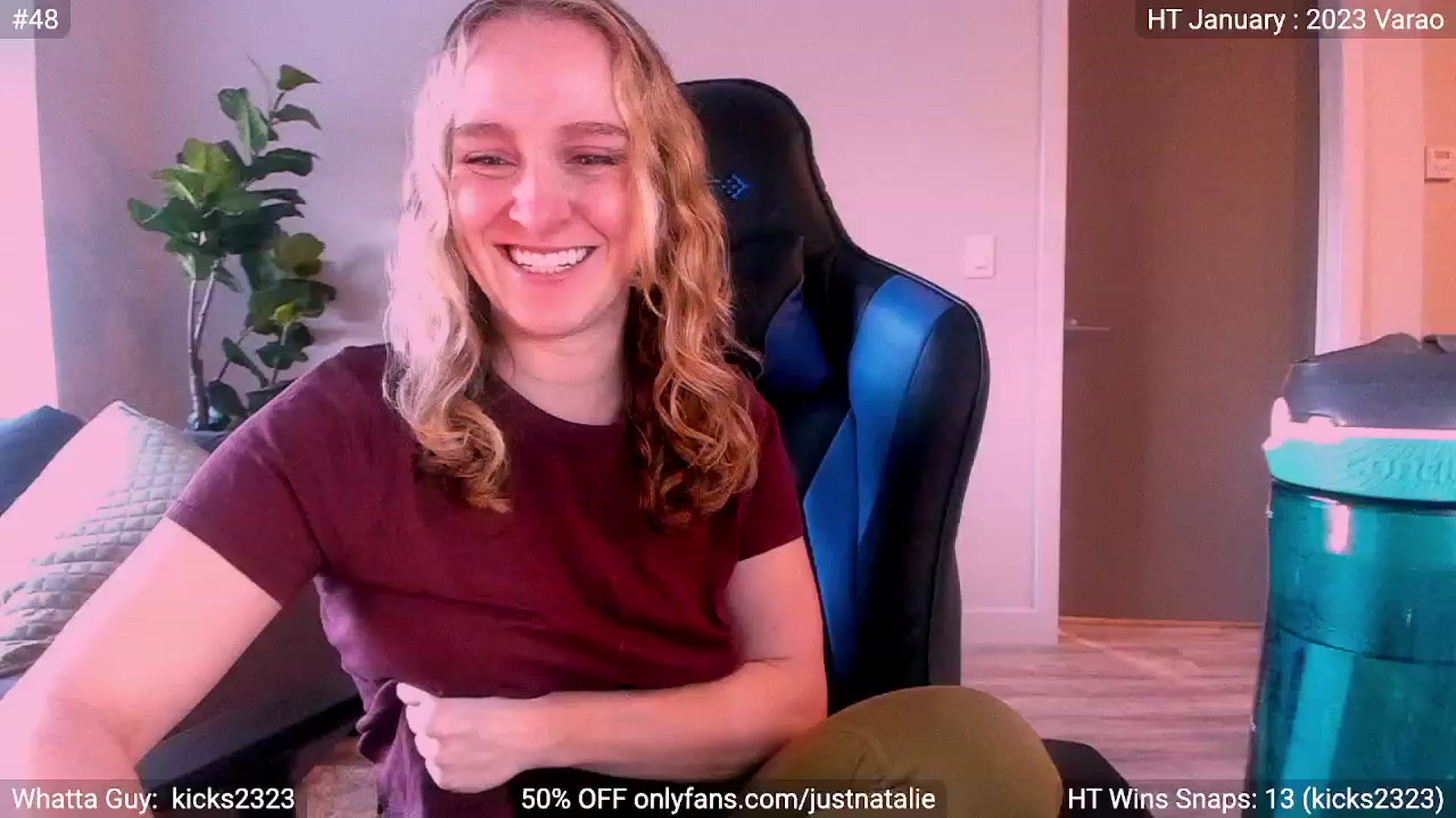 Gallery image thumbnail from JustNatalie's myfreecams stream on, 01/06/2023, 17:56 image 1 of 20