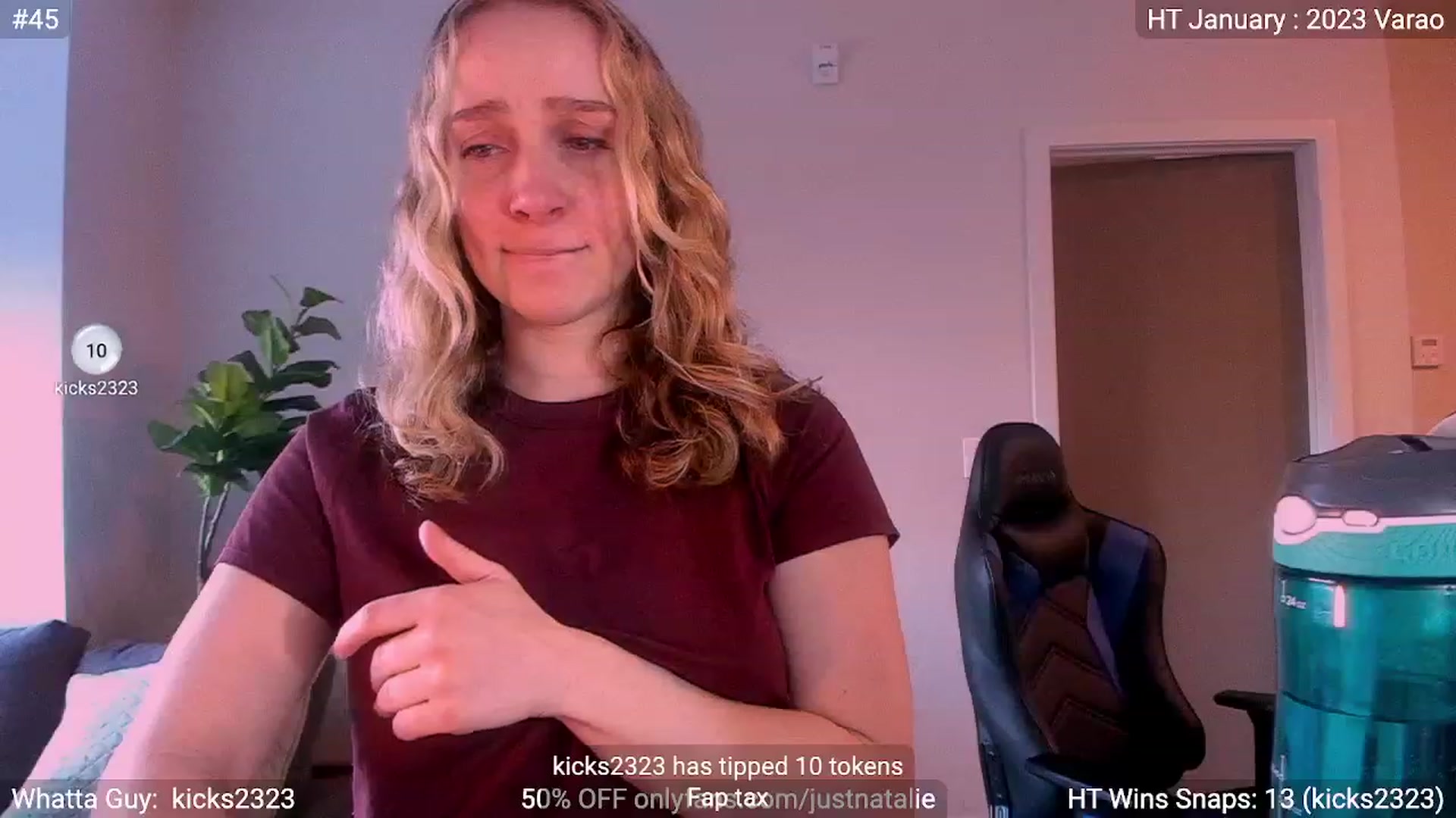 Gallery image thumbnail from JustNatalie's myfreecams stream on, 01/06/2023, 17:56 image 7 of 20