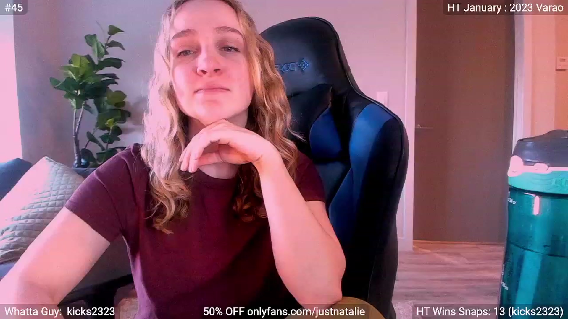 Gallery image thumbnail from JustNatalie's myfreecams stream on, 01/06/2023, 17:56 image 3 of 20