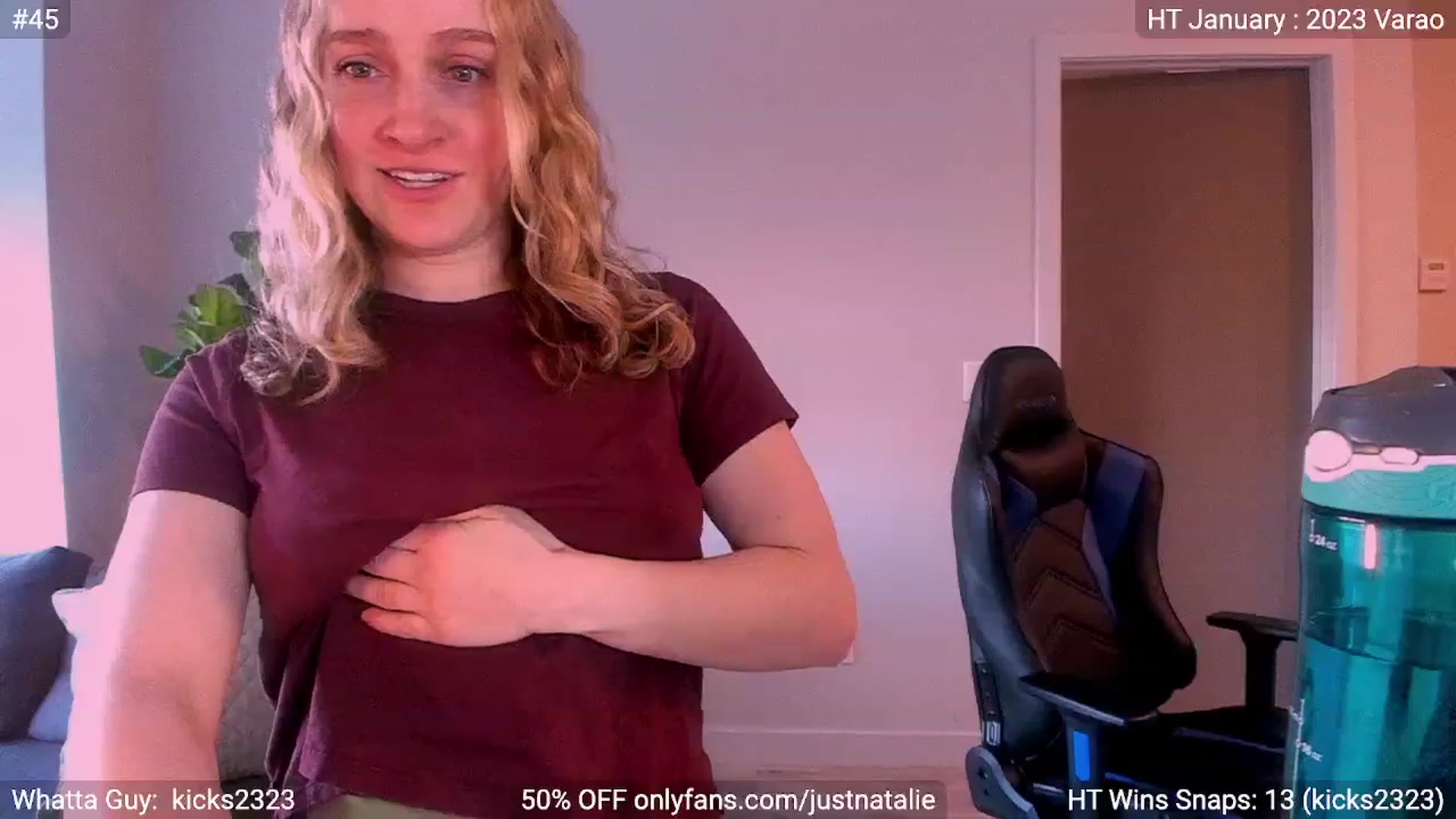 Gallery image thumbnail from JustNatalie's myfreecams stream on, 01/06/2023, 17:56 image 6 of 20