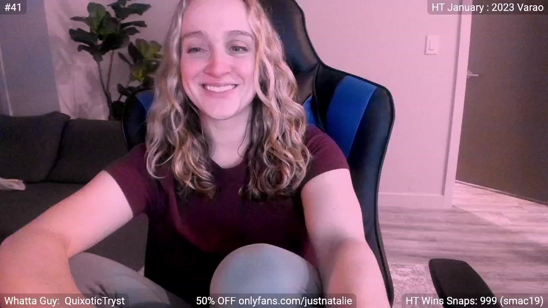Gallery image thumbnail from JustNatalie's myfreecams stream on, 01/07/2023, 24:09 image 6 of 20