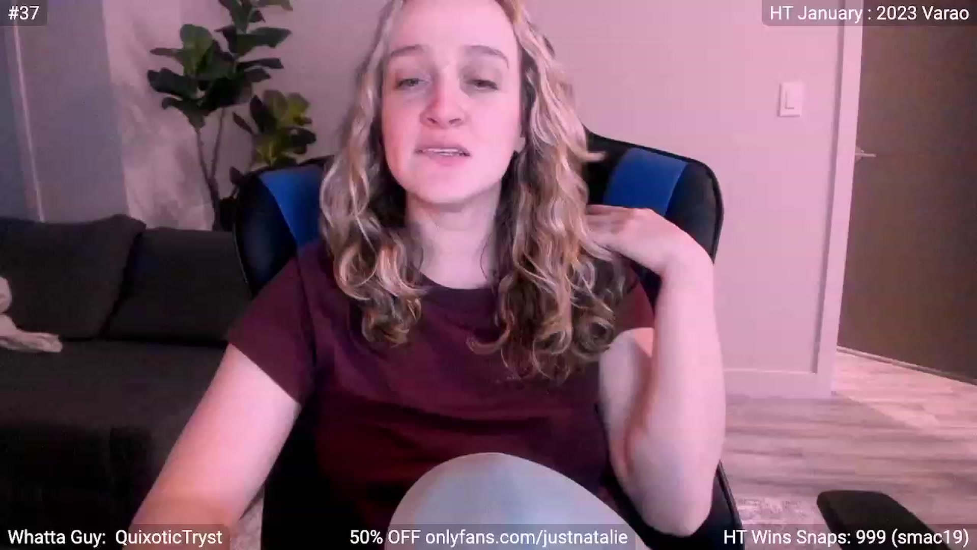 Gallery image thumbnail from JustNatalie's myfreecams stream on, 01/07/2023, 24:09 image 17 of 20
